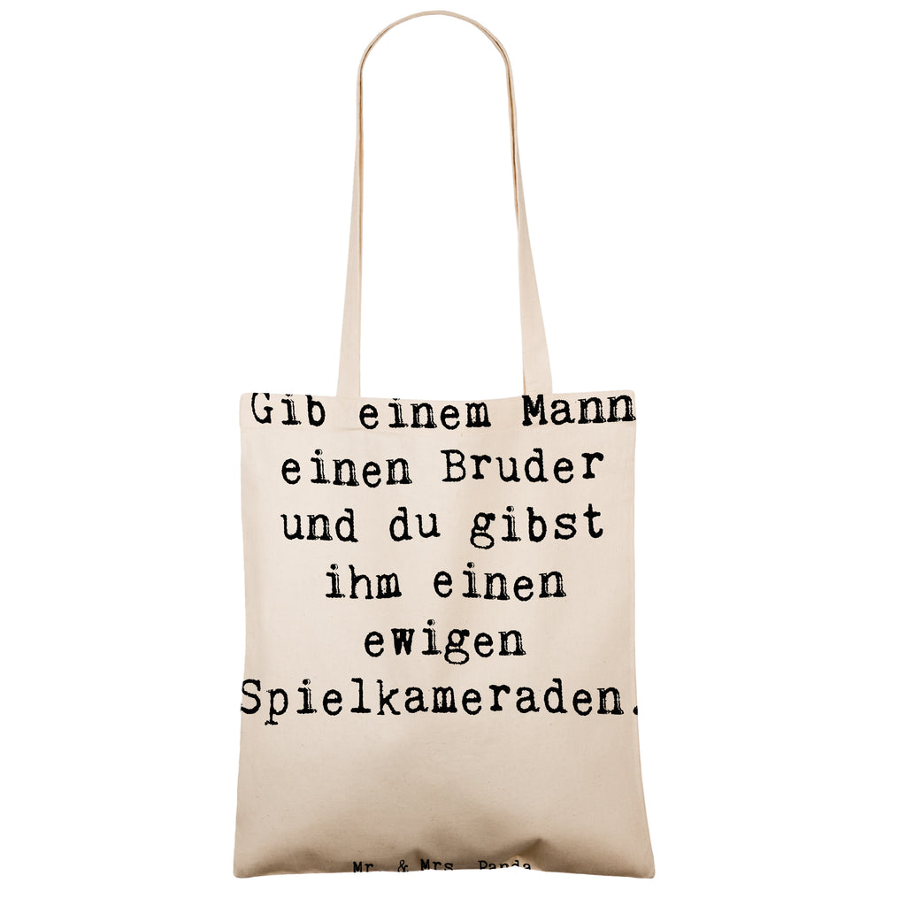 Tragetasche Spruch Bruder Spielkamerad Beuteltasche, Beutel, Einkaufstasche, Jutebeutel, Stoffbeutel, Tasche, Shopper, Umhängetasche, Strandtasche, Schultertasche, Stofftasche, Tragetasche, Badetasche, Jutetasche, Einkaufstüte, Laptoptasche, Familie, Vatertag, Muttertag, Bruder, Schwester, Mama, Papa, Oma, Opa