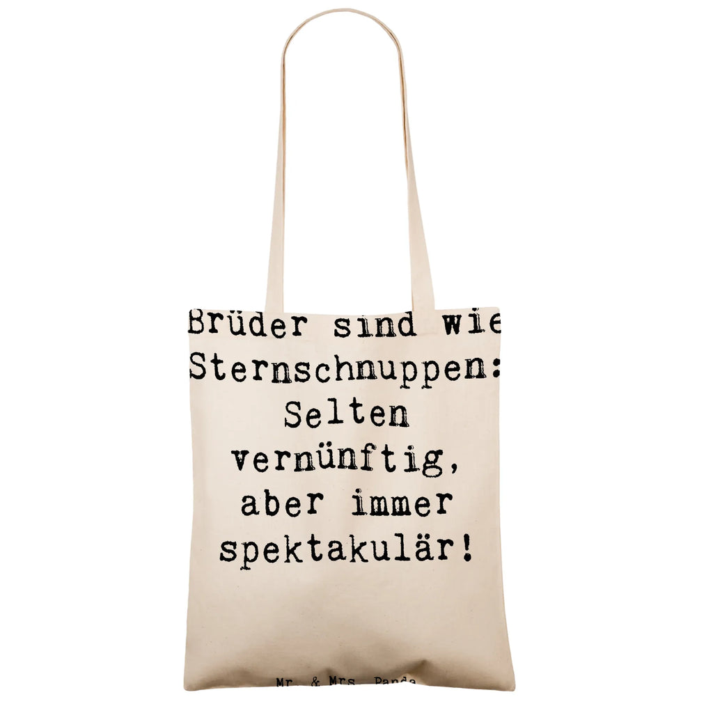 Tragetasche Spruch Brüder Sternschnuppen Beuteltasche, Beutel, Einkaufstasche, Jutebeutel, Stoffbeutel, Tasche, Shopper, Umhängetasche, Strandtasche, Schultertasche, Stofftasche, Tragetasche, Badetasche, Jutetasche, Einkaufstüte, Laptoptasche, Familie, Vatertag, Muttertag, Bruder, Schwester, Mama, Papa, Oma, Opa