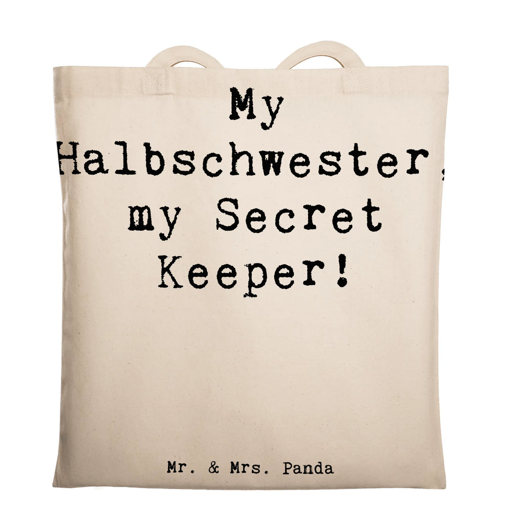 Tragetasche Spruch Halbschwester Geheimnishüter Beuteltasche, Beutel, Einkaufstasche, Jutebeutel, Stoffbeutel, Tasche, Shopper, Umhängetasche, Strandtasche, Schultertasche, Stofftasche, Tragetasche, Badetasche, Jutetasche, Einkaufstüte, Laptoptasche, Familie, Vatertag, Muttertag, Bruder, Schwester, Mama, Papa, Oma, Opa