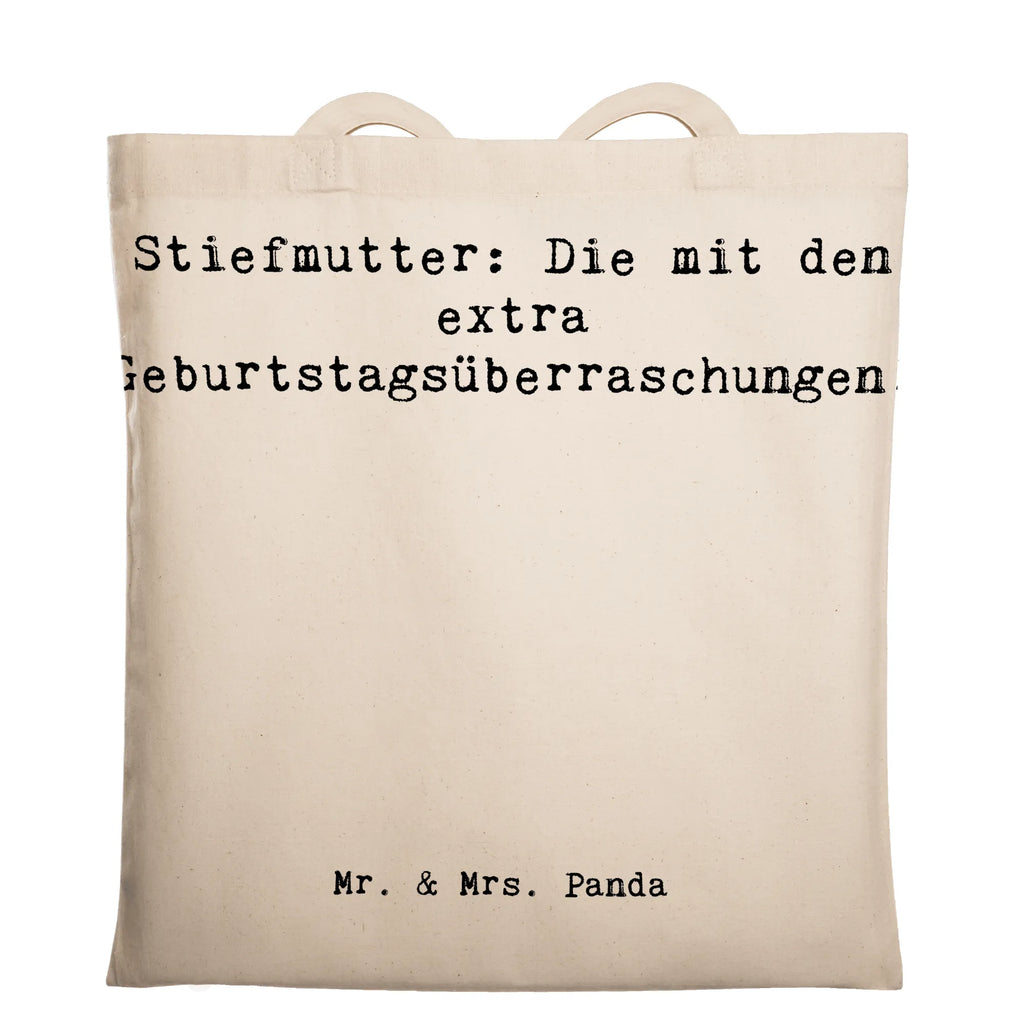 Tragetasche Spruch Stiefmutter Überraschungen Beuteltasche, Beutel, Einkaufstasche, Jutebeutel, Stoffbeutel, Tasche, Shopper, Umhängetasche, Strandtasche, Schultertasche, Stofftasche, Tragetasche, Badetasche, Jutetasche, Einkaufstüte, Laptoptasche, Familie, Vatertag, Muttertag, Bruder, Schwester, Mama, Papa, Oma, Opa