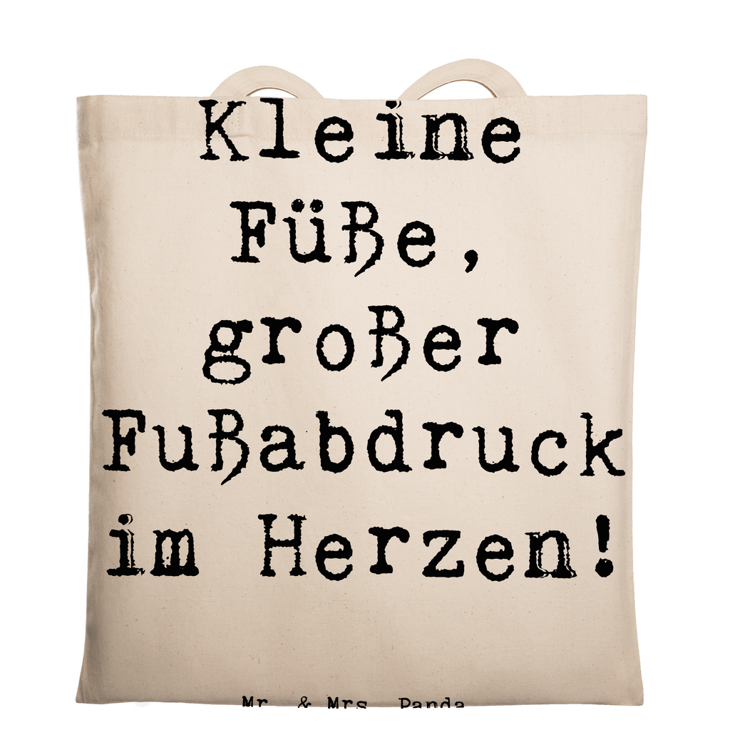 Tragetasche Spruch Kind Fußabdruck Beuteltasche, Beutel, Einkaufstasche, Jutebeutel, Stoffbeutel, Tasche, Shopper, Umhängetasche, Strandtasche, Schultertasche, Stofftasche, Tragetasche, Badetasche, Jutetasche, Einkaufstüte, Laptoptasche, Familie, Vatertag, Muttertag, Bruder, Schwester, Mama, Papa, Oma, Opa