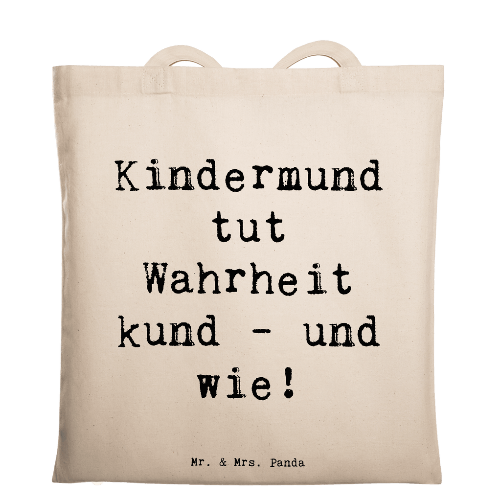 Tragetasche Kindermund Wahrheit Beuteltasche, Beutel, Einkaufstasche, Jutebeutel, Stoffbeutel