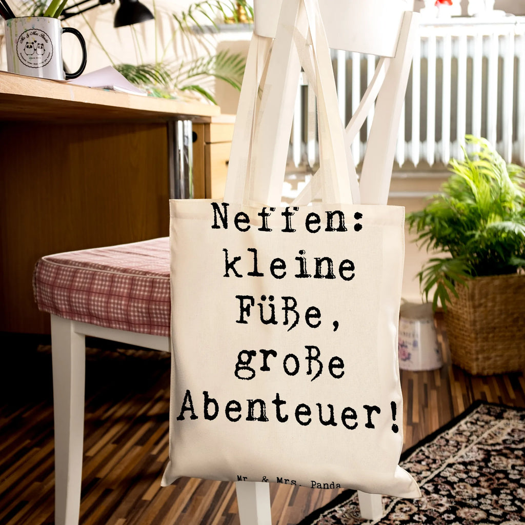 Tragetasche Spruch Neffe Abenteuer Beuteltasche, Beutel, Einkaufstasche, Jutebeutel, Stoffbeutel, Tasche, Shopper, Umhängetasche, Strandtasche, Schultertasche, Stofftasche, Tragetasche, Badetasche, Jutetasche, Einkaufstüte, Laptoptasche, Familie, Vatertag, Muttertag, Bruder, Schwester, Mama, Papa, Oma, Opa