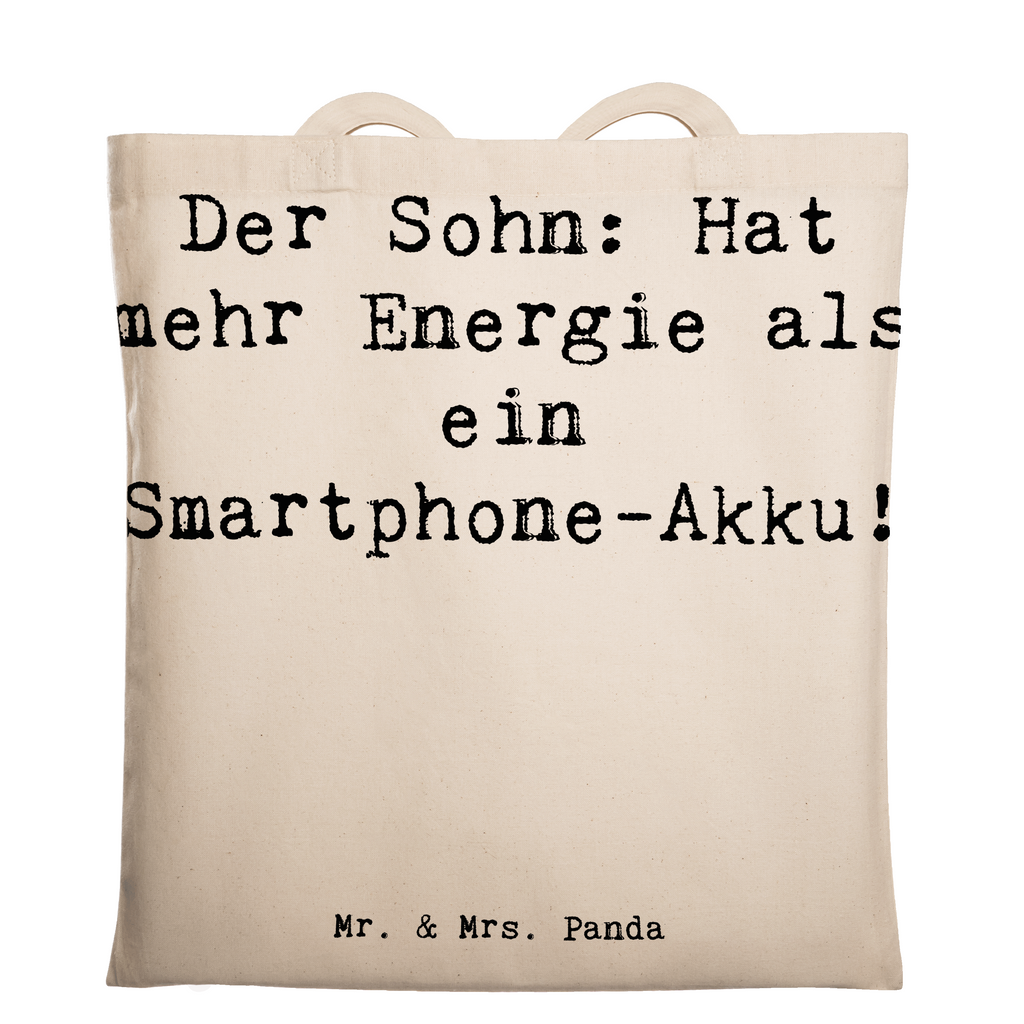 Tragetasche Spruch Energie Sohn Beuteltasche, Beutel, Einkaufstasche, Jutebeutel, Stoffbeutel, Tasche, Shopper, Umhängetasche, Strandtasche, Schultertasche, Stofftasche, Tragetasche, Badetasche, Jutetasche, Einkaufstüte, Laptoptasche, Familie, Vatertag, Muttertag, Bruder, Schwester, Mama, Papa, Oma, Opa