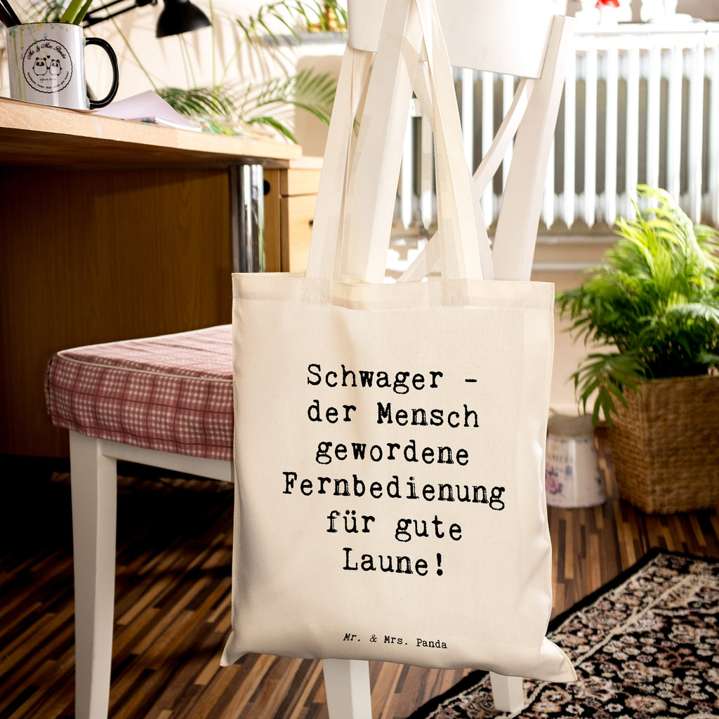 Tragetasche Schwager Stimmungszauberer Beuteltasche, Beutel, Einkaufstasche, Jutebeutel, Stoffbeutel