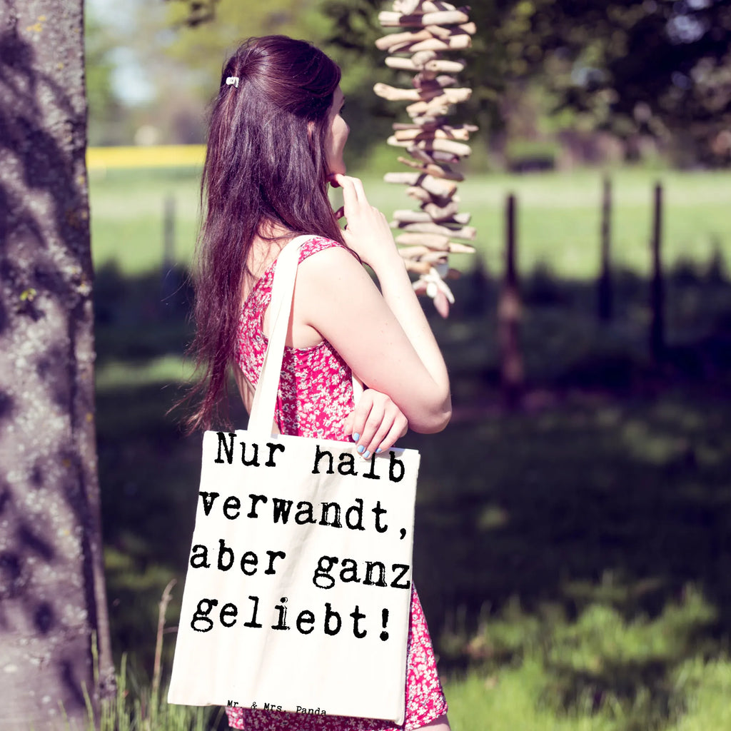 Tragetasche Spruch Halbbruder Liebe Beuteltasche, Beutel, Einkaufstasche, Jutebeutel, Stoffbeutel, Tasche, Shopper, Umhängetasche, Strandtasche, Schultertasche, Stofftasche, Tragetasche, Badetasche, Jutetasche, Einkaufstüte, Laptoptasche, Familie, Vatertag, Muttertag, Bruder, Schwester, Mama, Papa, Oma, Opa