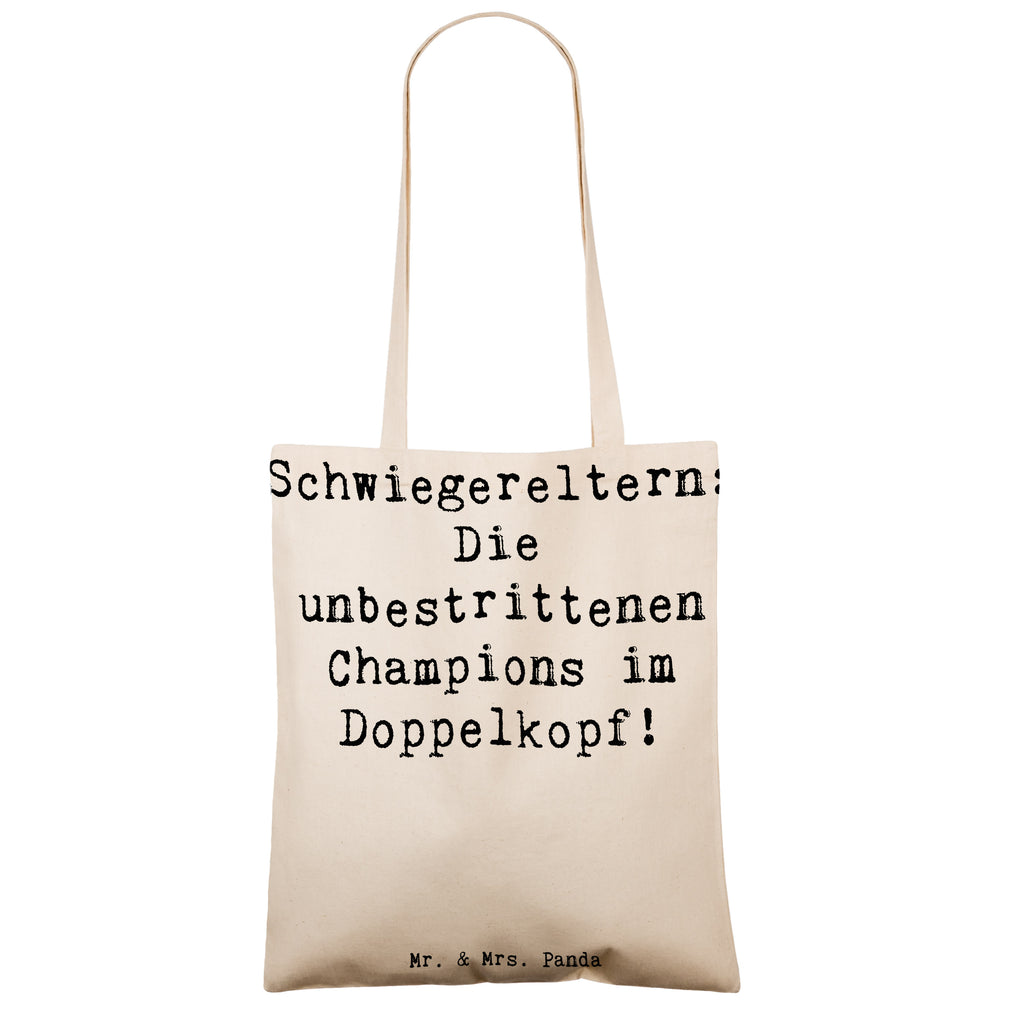 Tragetasche Spruch Schwiegereltern Champions Beuteltasche, Beutel, Einkaufstasche, Jutebeutel, Stoffbeutel, Tasche, Shopper, Umhängetasche, Strandtasche, Schultertasche, Stofftasche, Tragetasche, Badetasche, Jutetasche, Einkaufstüte, Laptoptasche, Familie, Vatertag, Muttertag, Bruder, Schwester, Mama, Papa, Oma, Opa