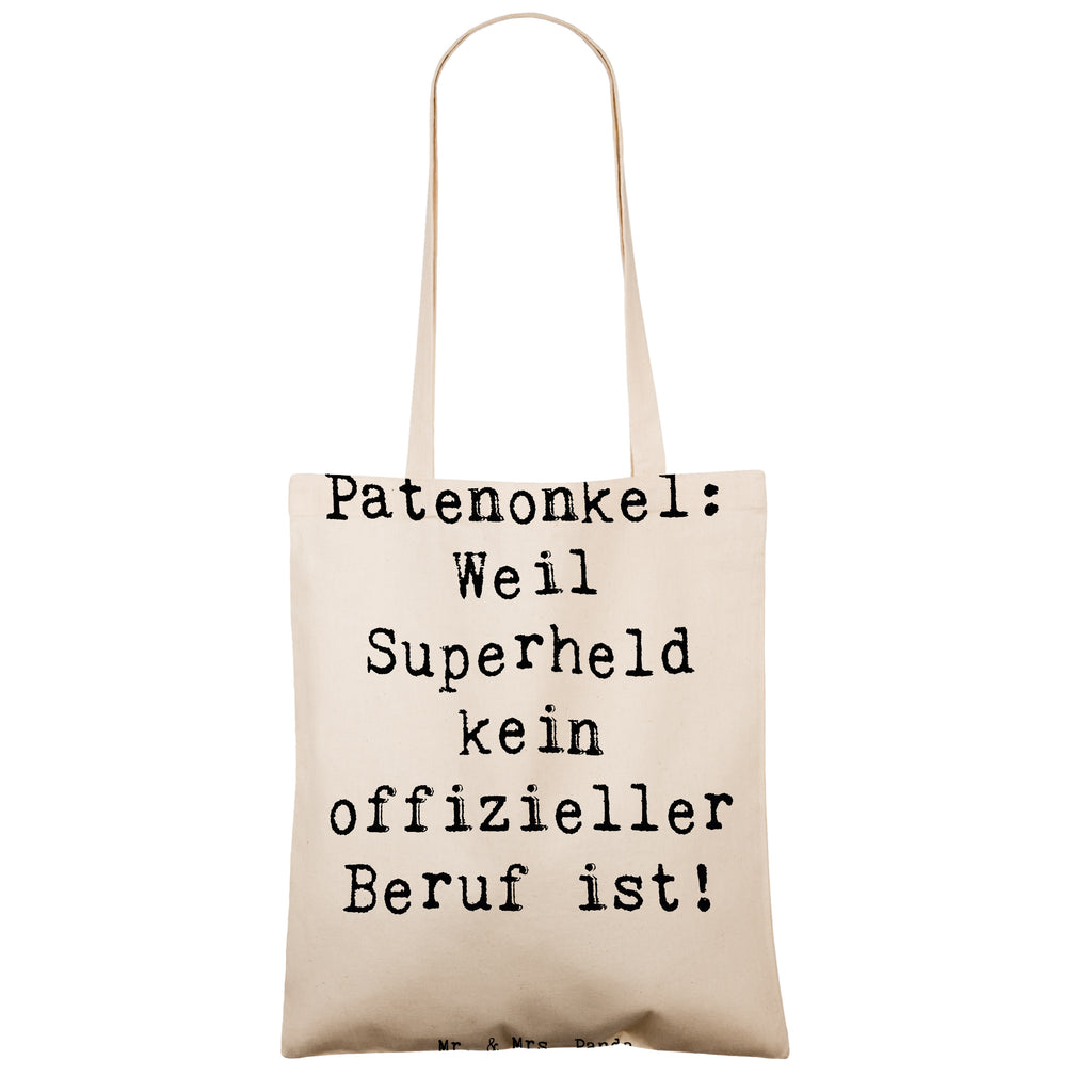 Tragetasche Spruch Patenonkel Superheld Beuteltasche, Beutel, Einkaufstasche, Jutebeutel, Stoffbeutel, Tasche, Shopper, Umhängetasche, Strandtasche, Schultertasche, Stofftasche, Tragetasche, Badetasche, Jutetasche, Einkaufstüte, Laptoptasche, Familie, Vatertag, Muttertag, Bruder, Schwester, Mama, Papa, Oma, Opa