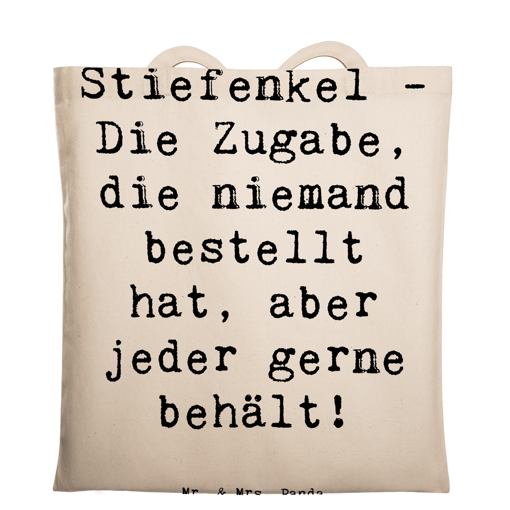 Tragetasche Spruch Stiefenkel Freude Beuteltasche, Beutel, Einkaufstasche, Jutebeutel, Stoffbeutel, Tasche, Shopper, Umhängetasche, Strandtasche, Schultertasche, Stofftasche, Tragetasche, Badetasche, Jutetasche, Einkaufstüte, Laptoptasche, Familie, Vatertag, Muttertag, Bruder, Schwester, Mama, Papa, Oma, Opa