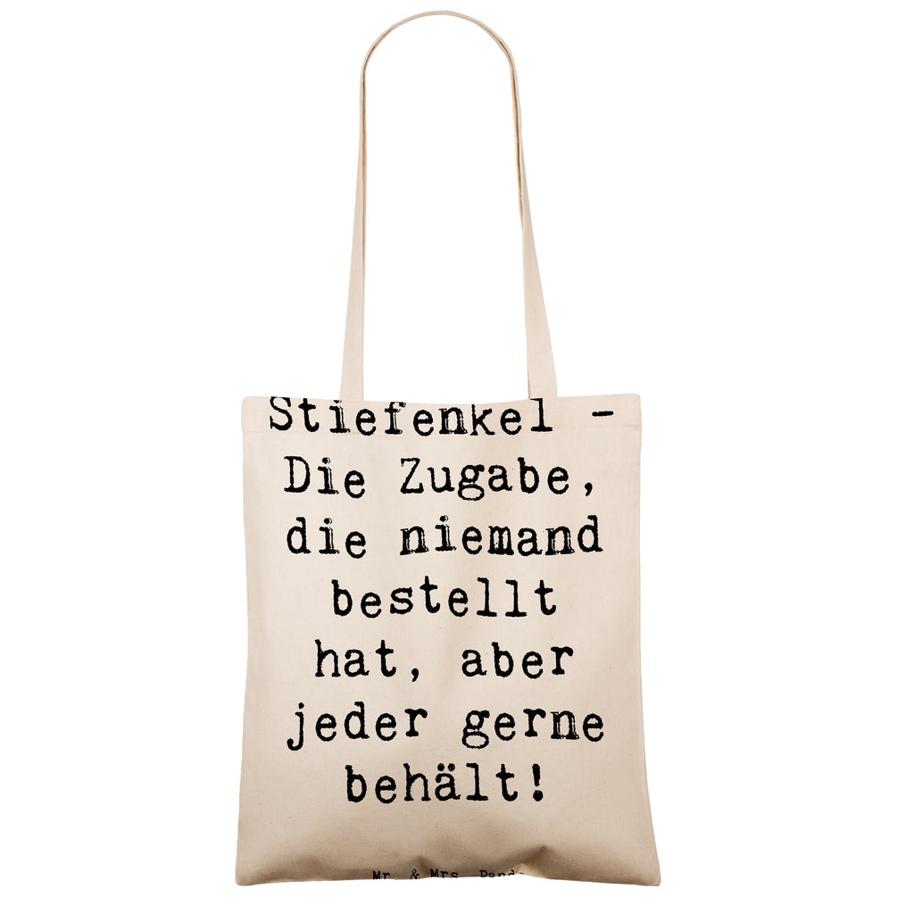 Tragetasche Spruch Stiefenkel Freude Beuteltasche, Beutel, Einkaufstasche, Jutebeutel, Stoffbeutel, Tasche, Shopper, Umhängetasche, Strandtasche, Schultertasche, Stofftasche, Tragetasche, Badetasche, Jutetasche, Einkaufstüte, Laptoptasche, Familie, Vatertag, Muttertag, Bruder, Schwester, Mama, Papa, Oma, Opa