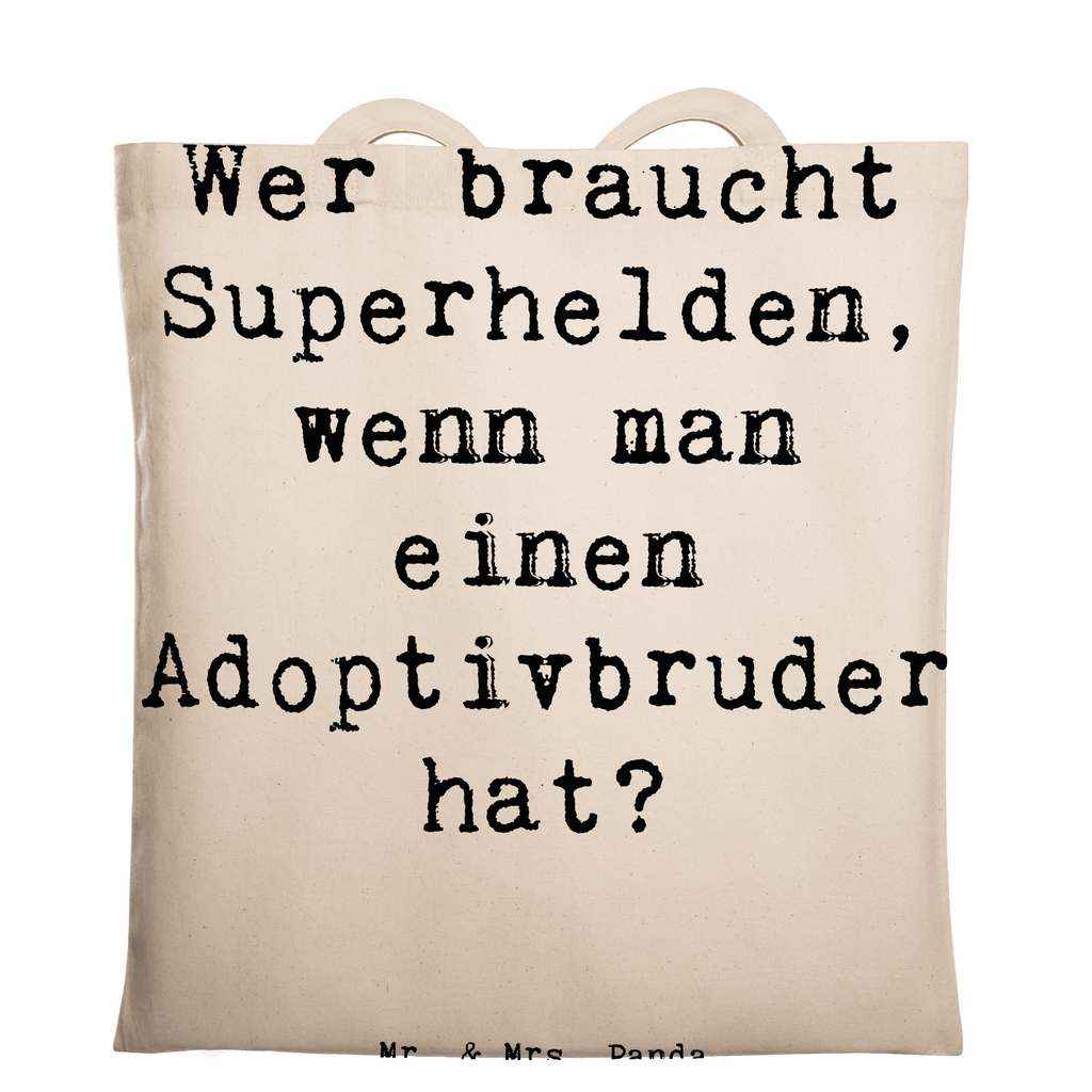 Tragetasche Spruch Held Adoptivbruder Beuteltasche, Beutel, Einkaufstasche, Jutebeutel, Stoffbeutel, Tasche, Shopper, Umhängetasche, Strandtasche, Schultertasche, Stofftasche, Tragetasche, Badetasche, Jutetasche, Einkaufstüte, Laptoptasche, Familie, Vatertag, Muttertag, Bruder, Schwester, Mama, Papa, Oma, Opa