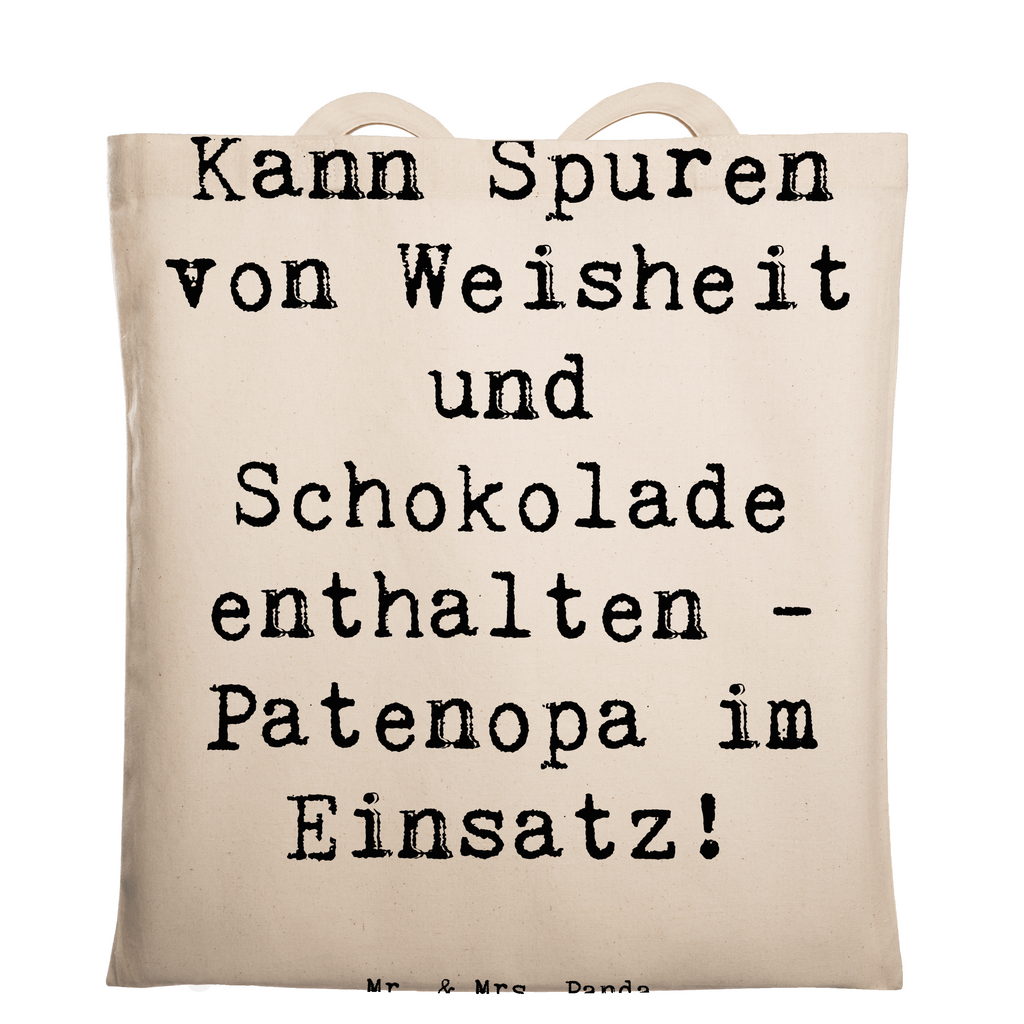 Tragetasche Spruch Patenopa und Weisheit Beuteltasche, Beutel, Einkaufstasche, Jutebeutel, Stoffbeutel, Tasche, Shopper, Umhängetasche, Strandtasche, Schultertasche, Stofftasche, Tragetasche, Badetasche, Jutetasche, Einkaufstüte, Laptoptasche, Familie, Vatertag, Muttertag, Bruder, Schwester, Mama, Papa, Oma, Opa