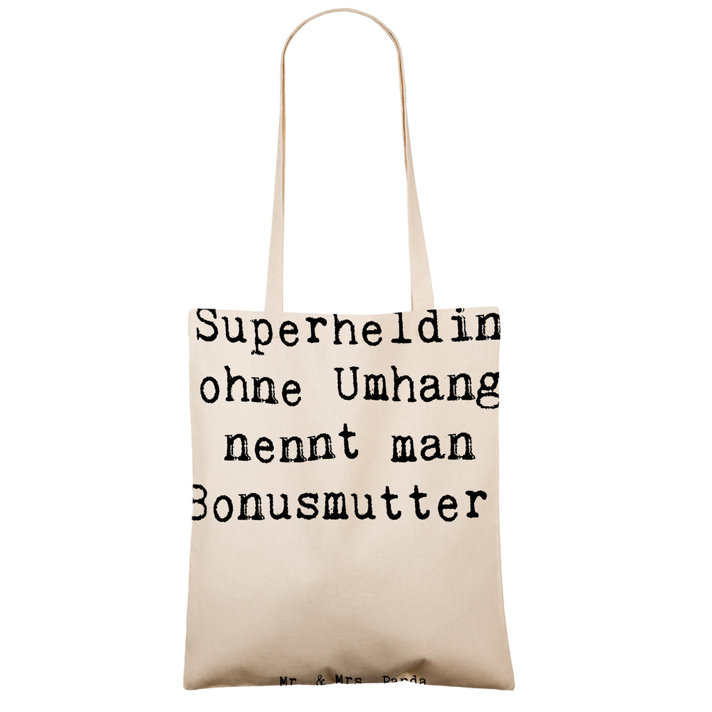 Tragetasche Spruch Bonusmutter Superheld Beuteltasche, Beutel, Einkaufstasche, Jutebeutel, Stoffbeutel, Tasche, Shopper, Umhängetasche, Strandtasche, Schultertasche, Stofftasche, Tragetasche, Badetasche, Jutetasche, Einkaufstüte, Laptoptasche, Familie, Vatertag, Muttertag, Bruder, Schwester, Mama, Papa, Oma, Opa