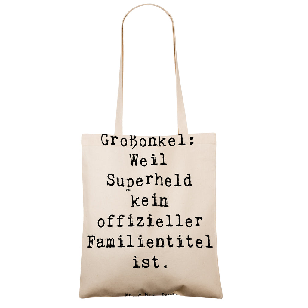 Tragetasche Spruch Großonkel Superheld Beuteltasche, Beutel, Einkaufstasche, Jutebeutel, Stoffbeutel, Tasche, Shopper, Umhängetasche, Strandtasche, Schultertasche, Stofftasche, Tragetasche, Badetasche, Jutetasche, Einkaufstüte, Laptoptasche, Familie, Vatertag, Muttertag, Bruder, Schwester, Mama, Papa, Oma, Opa