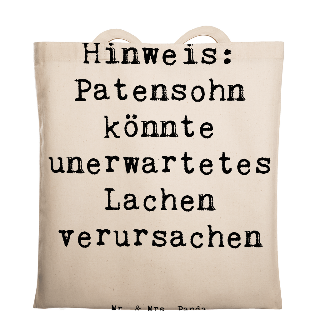 Tragetasche Spruch Unerwartetes Lachen Patensohn Beuteltasche, Beutel, Einkaufstasche, Jutebeutel, Stoffbeutel, Tasche, Shopper, Umhängetasche, Strandtasche, Schultertasche, Stofftasche, Tragetasche, Badetasche, Jutetasche, Einkaufstüte, Laptoptasche, Familie, Vatertag, Muttertag, Bruder, Schwester, Mama, Papa, Oma, Opa