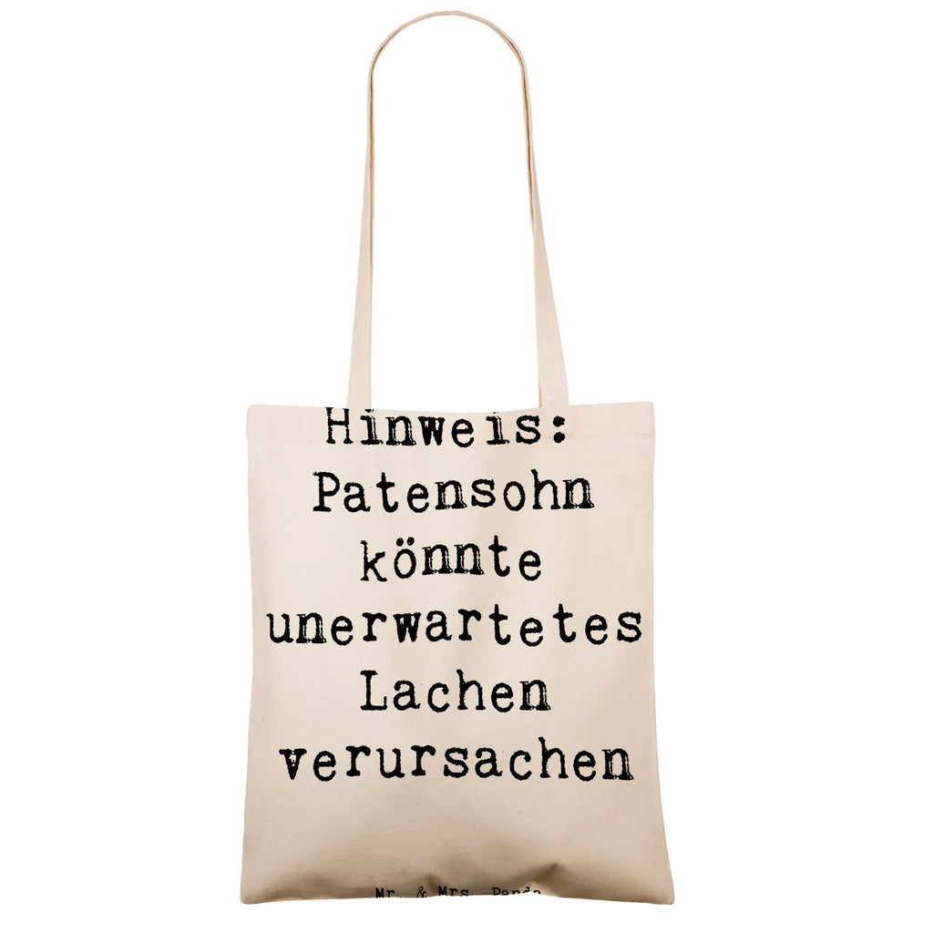 Tragetasche Spruch Unerwartetes Lachen Patensohn Beuteltasche, Beutel, Einkaufstasche, Jutebeutel, Stoffbeutel, Tasche, Shopper, Umhängetasche, Strandtasche, Schultertasche, Stofftasche, Tragetasche, Badetasche, Jutetasche, Einkaufstüte, Laptoptasche, Familie, Vatertag, Muttertag, Bruder, Schwester, Mama, Papa, Oma, Opa