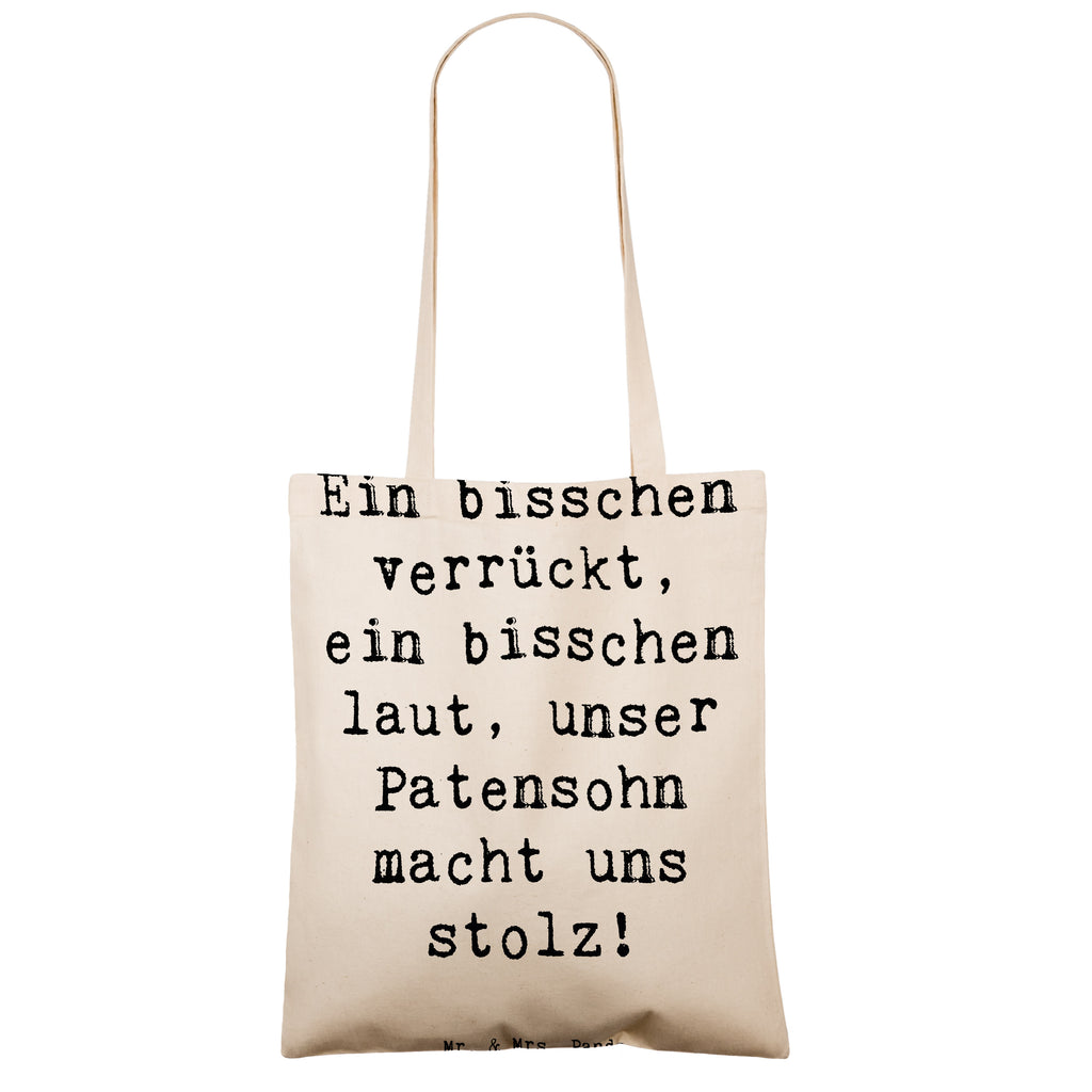 Tragetasche Spruch Stolzer Patensohn Beuteltasche, Beutel, Einkaufstasche, Jutebeutel, Stoffbeutel, Tasche, Shopper, Umhängetasche, Strandtasche, Schultertasche, Stofftasche, Tragetasche, Badetasche, Jutetasche, Einkaufstüte, Laptoptasche, Familie, Vatertag, Muttertag, Bruder, Schwester, Mama, Papa, Oma, Opa