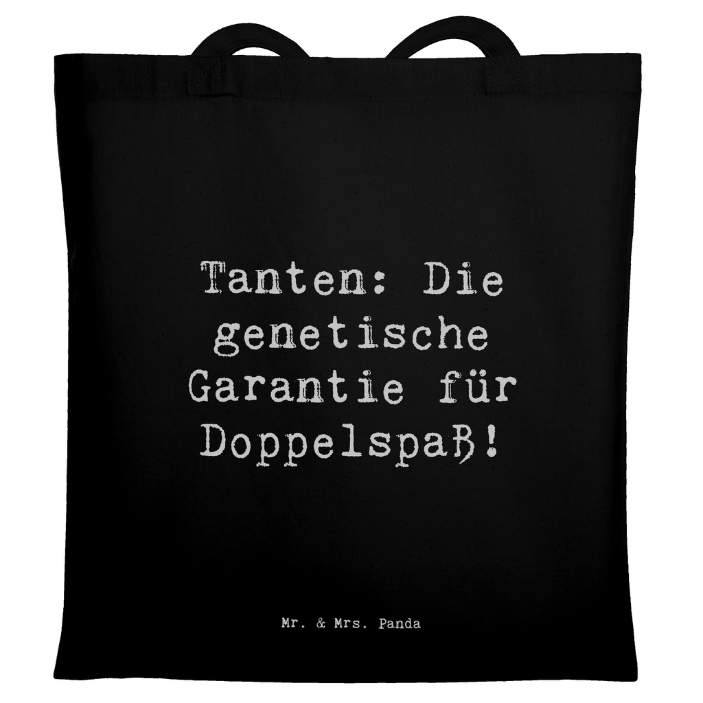 Tragetasche Spruch Tanten Doppelspaß Beuteltasche, Beutel, Einkaufstasche, Jutebeutel, Stoffbeutel, Tasche, Shopper, Umhängetasche, Strandtasche, Schultertasche, Stofftasche, Tragetasche, Badetasche, Jutetasche, Einkaufstüte, Laptoptasche, Familie, Vatertag, Muttertag, Bruder, Schwester, Mama, Papa, Oma, Opa