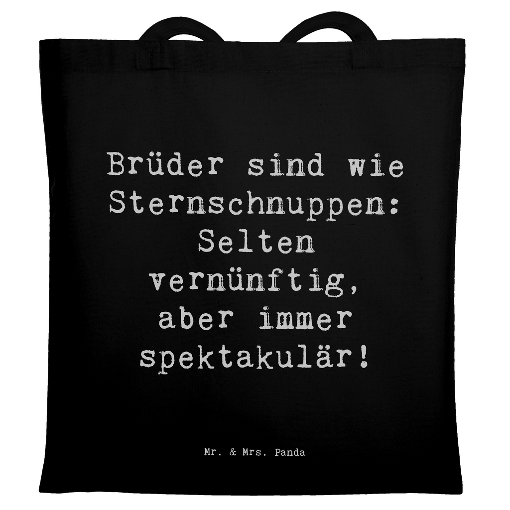 Tragetasche Spruch Brüder Sternschnuppen Beuteltasche, Beutel, Einkaufstasche, Jutebeutel, Stoffbeutel, Tasche, Shopper, Umhängetasche, Strandtasche, Schultertasche, Stofftasche, Tragetasche, Badetasche, Jutetasche, Einkaufstüte, Laptoptasche, Familie, Vatertag, Muttertag, Bruder, Schwester, Mama, Papa, Oma, Opa