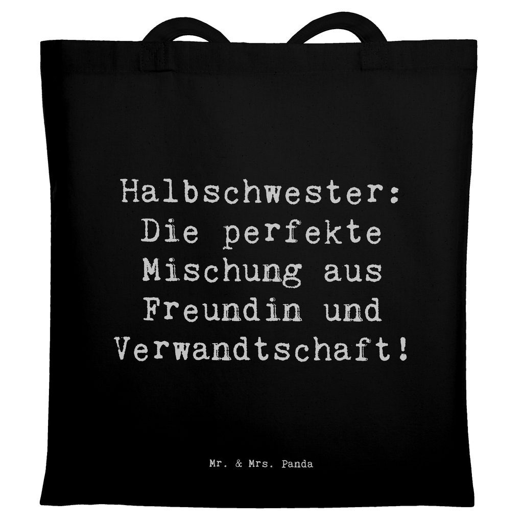 Tragetasche Spruch Halbschwester Glück Beuteltasche, Beutel, Einkaufstasche, Jutebeutel, Stoffbeutel, Tasche, Shopper, Umhängetasche, Strandtasche, Schultertasche, Stofftasche, Tragetasche, Badetasche, Jutetasche, Einkaufstüte, Laptoptasche, Familie, Vatertag, Muttertag, Bruder, Schwester, Mama, Papa, Oma, Opa