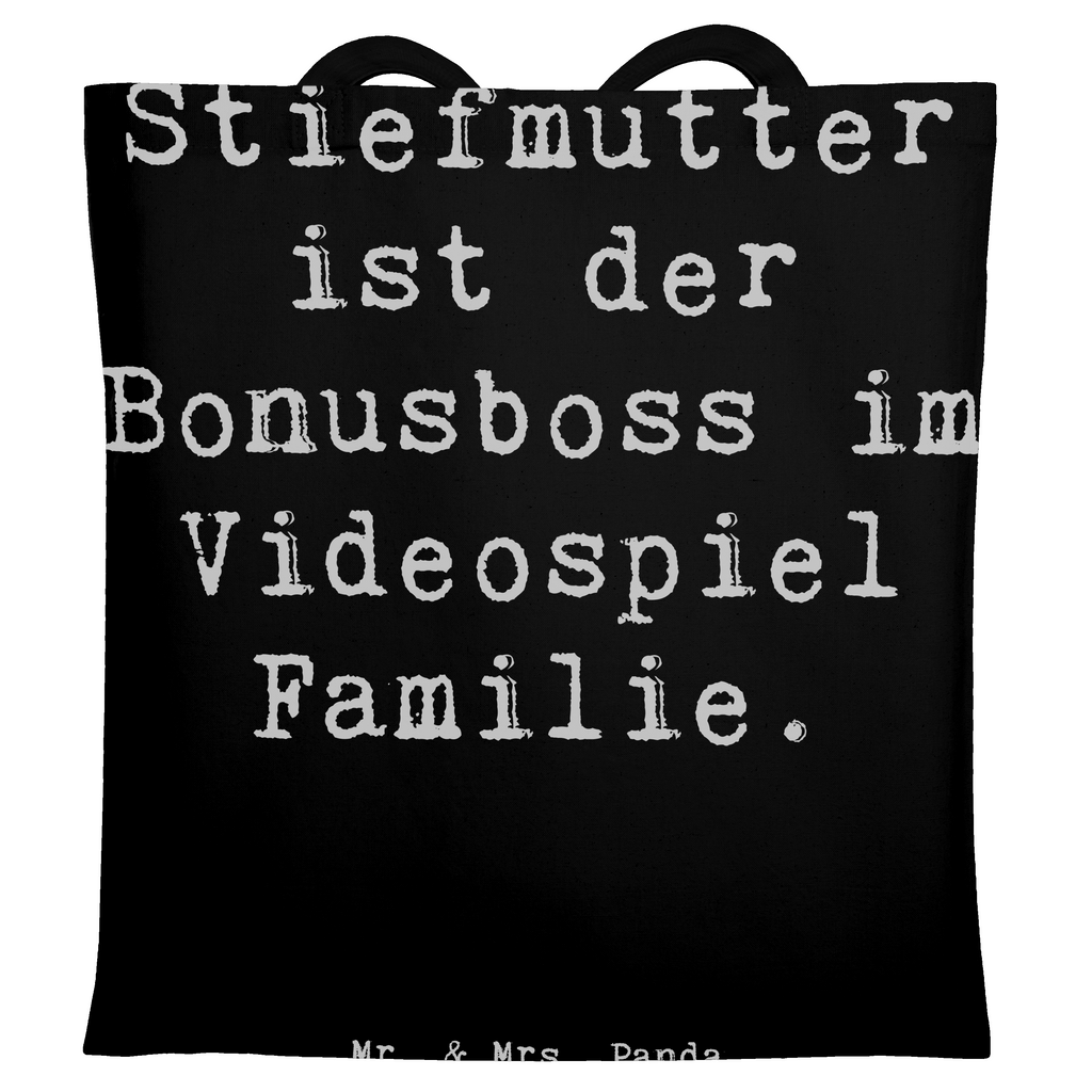 Tragetasche Spruch Stiefmutter Bonusboss Beuteltasche, Beutel, Einkaufstasche, Jutebeutel, Stoffbeutel, Tasche, Shopper, Umhängetasche, Strandtasche, Schultertasche, Stofftasche, Tragetasche, Badetasche, Jutetasche, Einkaufstüte, Laptoptasche, Familie, Vatertag, Muttertag, Bruder, Schwester, Mama, Papa, Oma, Opa