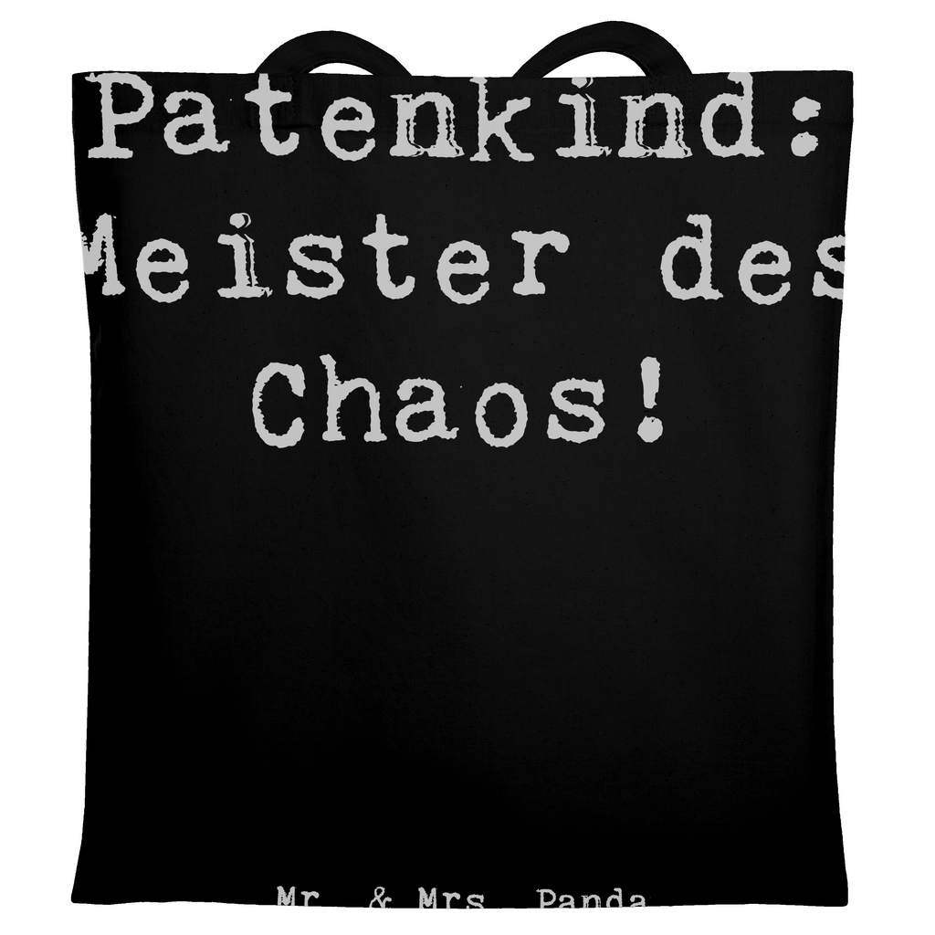 Tragetasche Spruch Patenkind Chaosmeister Beuteltasche, Beutel, Einkaufstasche, Jutebeutel, Stoffbeutel, Tasche, Shopper, Umhängetasche, Strandtasche, Schultertasche, Stofftasche, Tragetasche, Badetasche, Jutetasche, Einkaufstüte, Laptoptasche, Familie, Vatertag, Muttertag, Bruder, Schwester, Mama, Papa, Oma, Opa