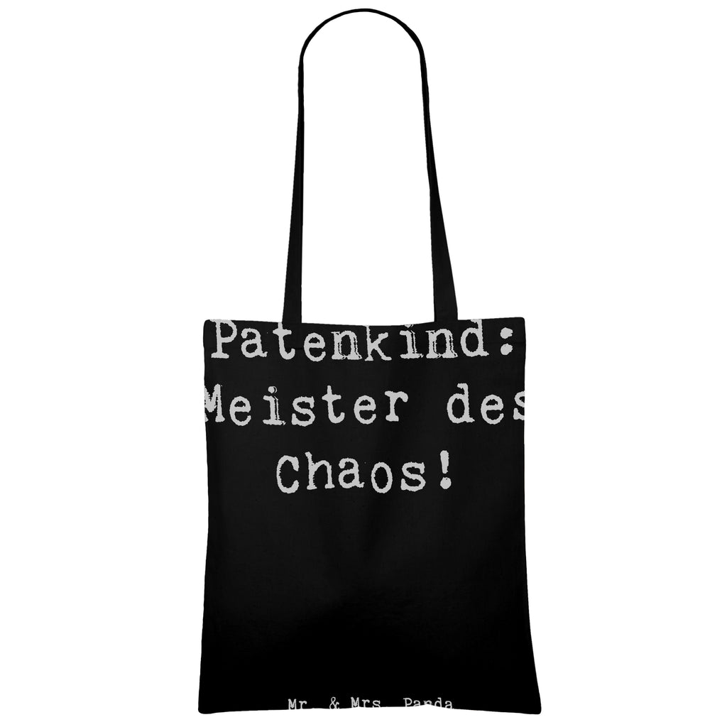 Tragetasche Spruch Patenkind Chaosmeister Beuteltasche, Beutel, Einkaufstasche, Jutebeutel, Stoffbeutel, Tasche, Shopper, Umhängetasche, Strandtasche, Schultertasche, Stofftasche, Tragetasche, Badetasche, Jutetasche, Einkaufstüte, Laptoptasche, Familie, Vatertag, Muttertag, Bruder, Schwester, Mama, Papa, Oma, Opa