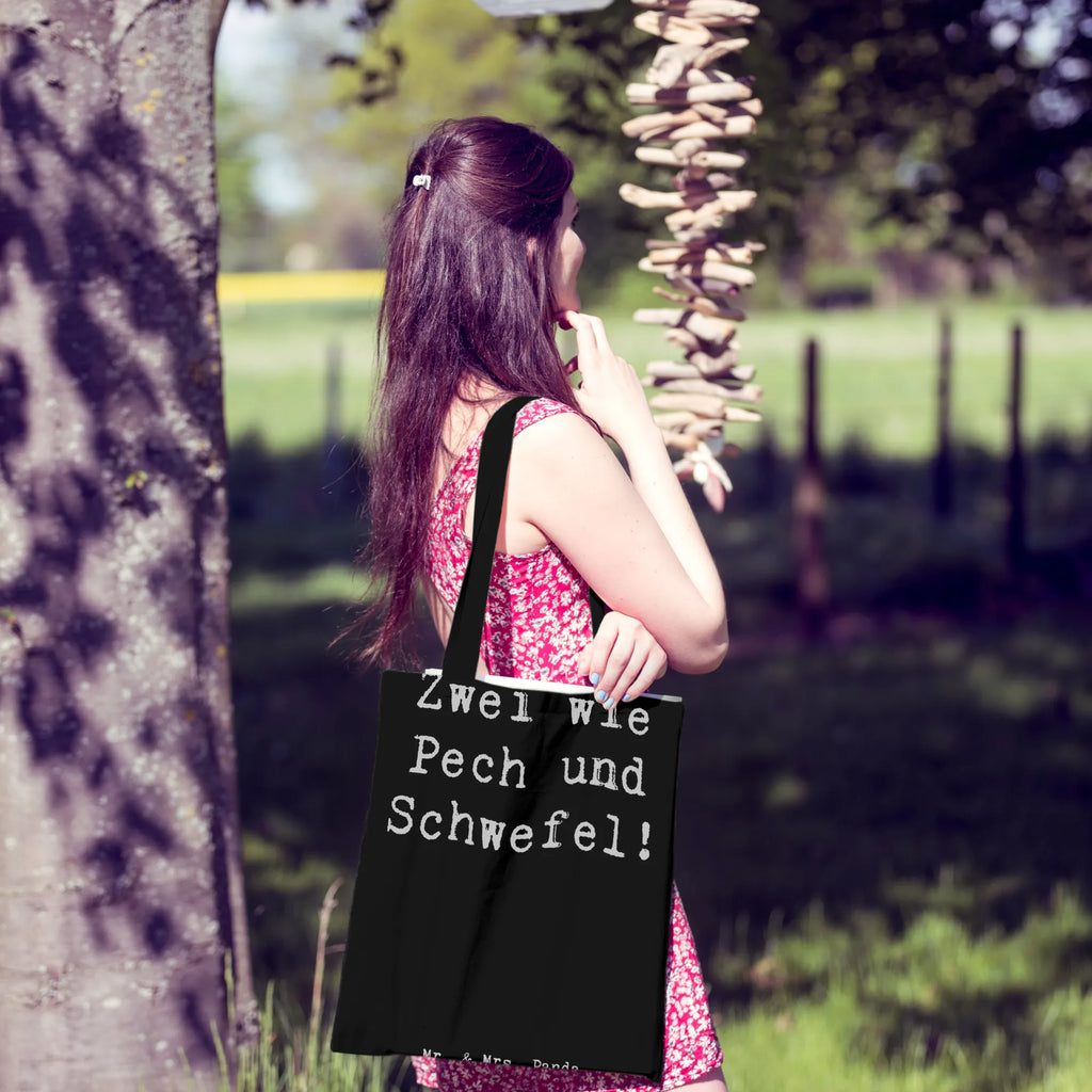 Tragetasche Spruch Zwillingsgeschwister Duo Beuteltasche, Beutel, Einkaufstasche, Jutebeutel, Stoffbeutel, Tasche, Shopper, Umhängetasche, Strandtasche, Schultertasche, Stofftasche, Tragetasche, Badetasche, Jutetasche, Einkaufstüte, Laptoptasche, Familie, Vatertag, Muttertag, Bruder, Schwester, Mama, Papa, Oma, Opa