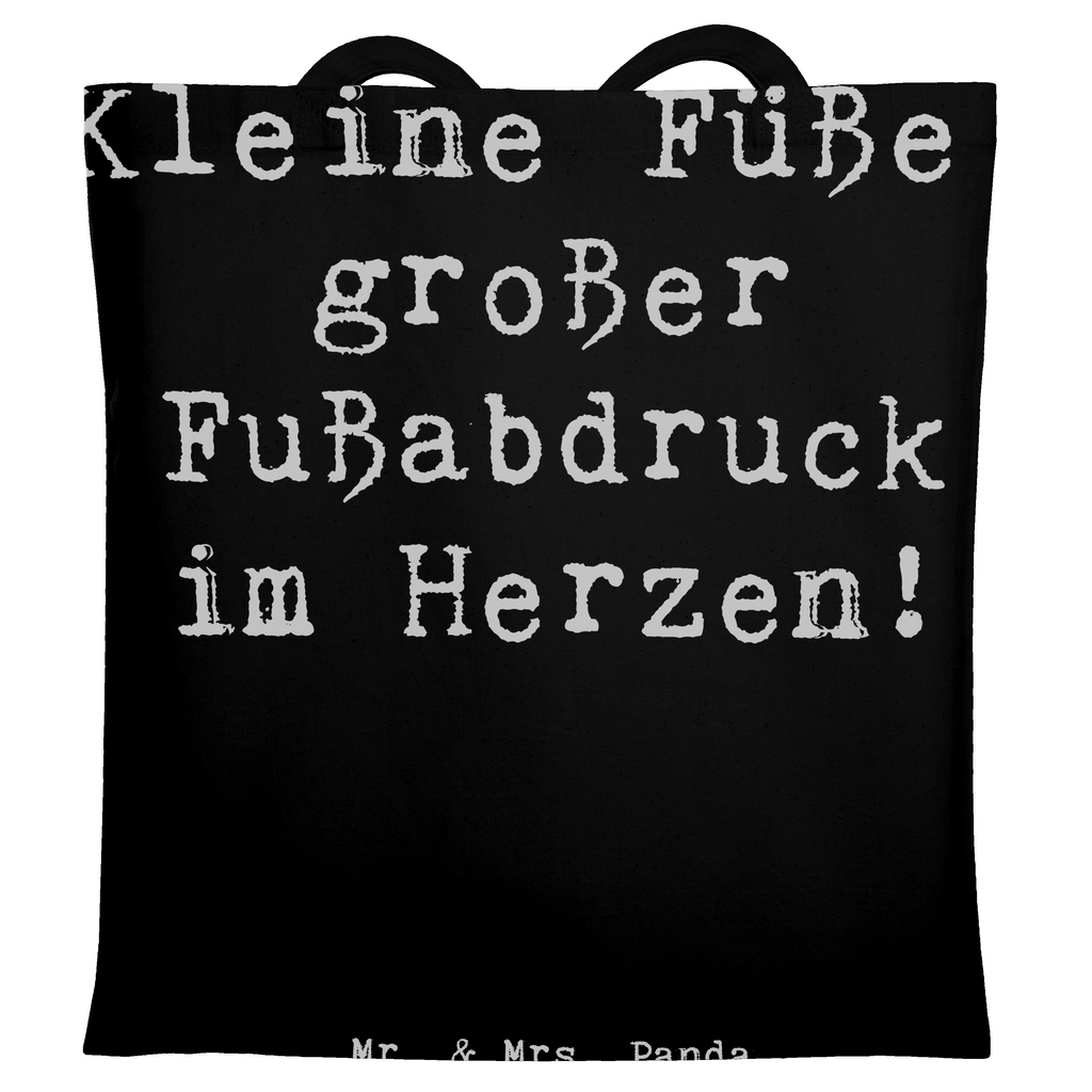 Tragetasche Spruch Kind Fußabdruck Beuteltasche, Beutel, Einkaufstasche, Jutebeutel, Stoffbeutel, Tasche, Shopper, Umhängetasche, Strandtasche, Schultertasche, Stofftasche, Tragetasche, Badetasche, Jutetasche, Einkaufstüte, Laptoptasche, Familie, Vatertag, Muttertag, Bruder, Schwester, Mama, Papa, Oma, Opa