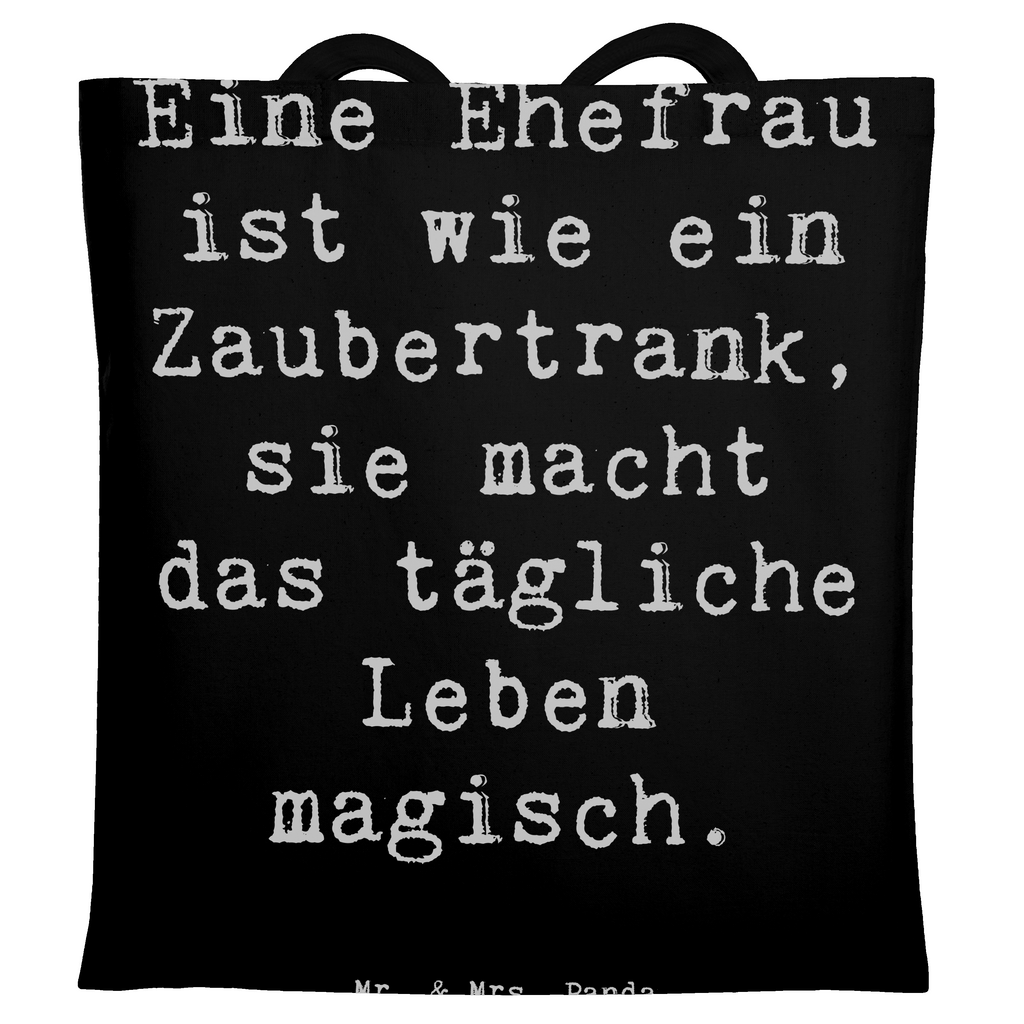 Tragetasche Spruch Magische Ehefrau Beuteltasche, Beutel, Einkaufstasche, Jutebeutel, Stoffbeutel, Tasche, Shopper, Umhängetasche, Strandtasche, Schultertasche, Stofftasche, Tragetasche, Badetasche, Jutetasche, Einkaufstüte, Laptoptasche, Familie, Vatertag, Muttertag, Bruder, Schwester, Mama, Papa, Oma, Opa