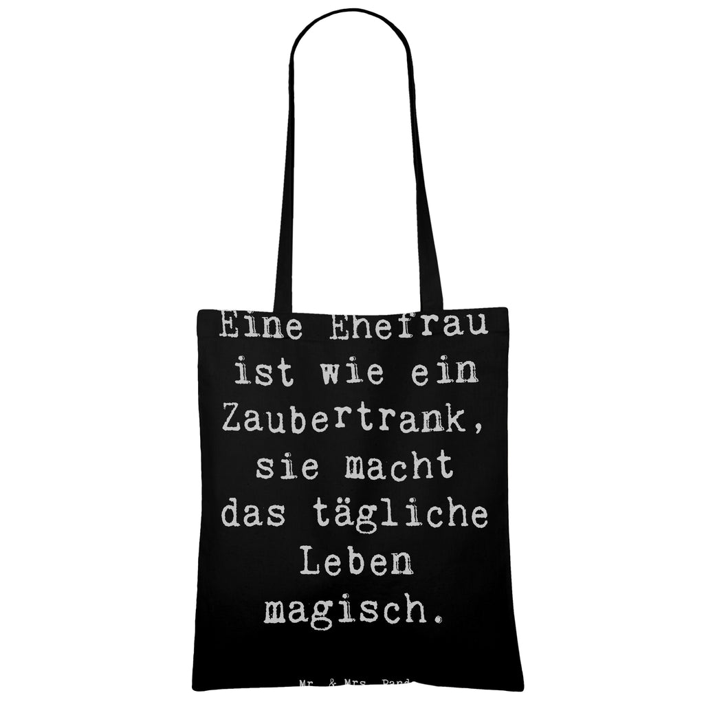 Tragetasche Spruch Magische Ehefrau Beuteltasche, Beutel, Einkaufstasche, Jutebeutel, Stoffbeutel, Tasche, Shopper, Umhängetasche, Strandtasche, Schultertasche, Stofftasche, Tragetasche, Badetasche, Jutetasche, Einkaufstüte, Laptoptasche, Familie, Vatertag, Muttertag, Bruder, Schwester, Mama, Papa, Oma, Opa