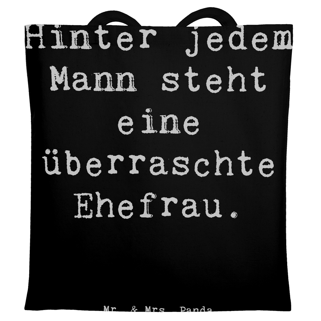 Tragetasche Spruch Überraschte Ehefrau Beuteltasche, Beutel, Einkaufstasche, Jutebeutel, Stoffbeutel, Tasche, Shopper, Umhängetasche, Strandtasche, Schultertasche, Stofftasche, Tragetasche, Badetasche, Jutetasche, Einkaufstüte, Laptoptasche, Familie, Vatertag, Muttertag, Bruder, Schwester, Mama, Papa, Oma, Opa