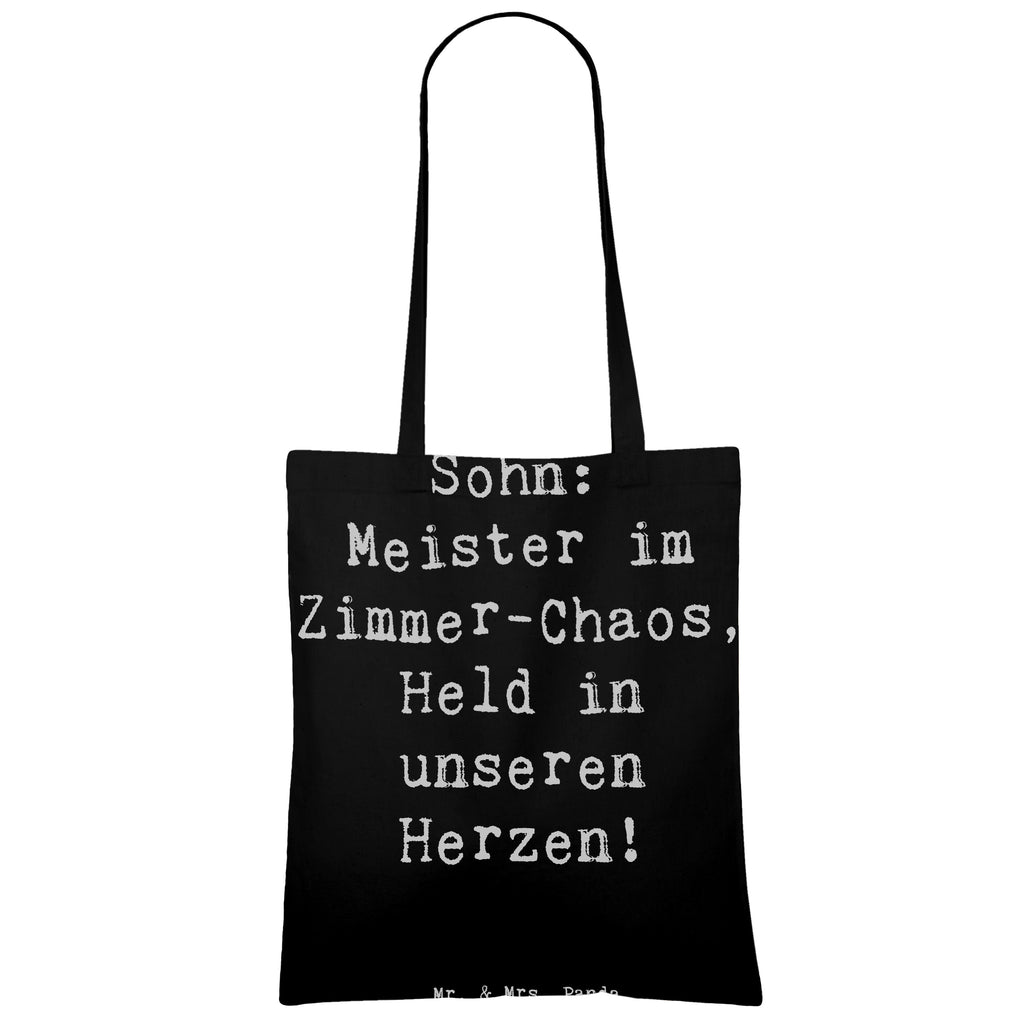 Tragetasche Spruch Sohn Chaosheld Beuteltasche, Beutel, Einkaufstasche, Jutebeutel, Stoffbeutel, Tasche, Shopper, Umhängetasche, Strandtasche, Schultertasche, Stofftasche, Tragetasche, Badetasche, Jutetasche, Einkaufstüte, Laptoptasche, Familie, Vatertag, Muttertag, Bruder, Schwester, Mama, Papa, Oma, Opa