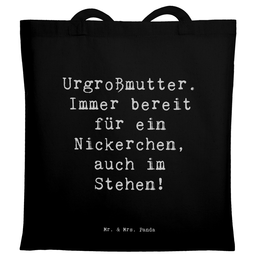 Tragetasche Spruch Urgroßmutter Nickerchen Beuteltasche, Beutel, Einkaufstasche, Jutebeutel, Stoffbeutel, Tasche, Shopper, Umhängetasche, Strandtasche, Schultertasche, Stofftasche, Tragetasche, Badetasche, Jutetasche, Einkaufstüte, Laptoptasche, Familie, Vatertag, Muttertag, Bruder, Schwester, Mama, Papa, Oma, Opa