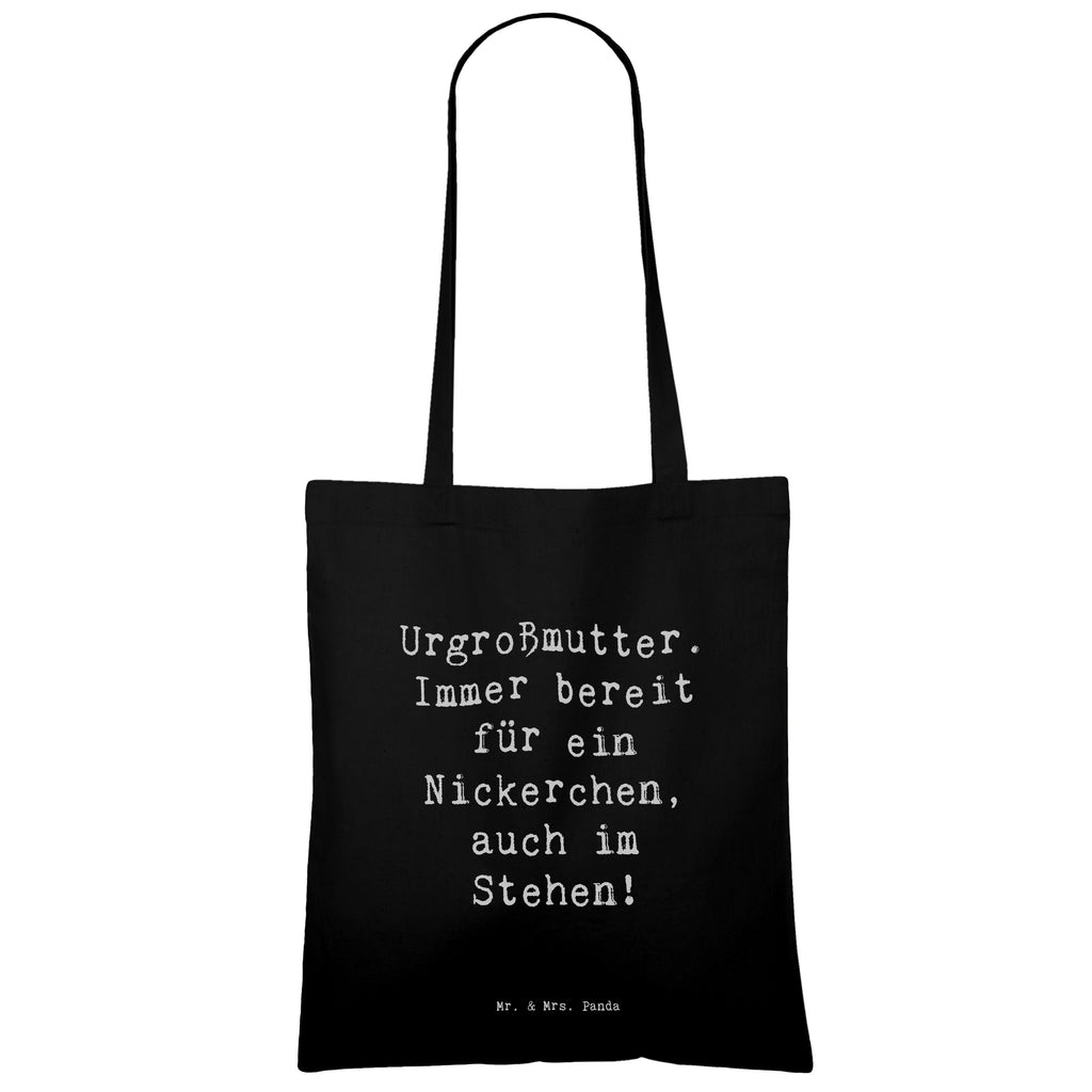 Tragetasche Spruch Urgroßmutter Nickerchen Beuteltasche, Beutel, Einkaufstasche, Jutebeutel, Stoffbeutel, Tasche, Shopper, Umhängetasche, Strandtasche, Schultertasche, Stofftasche, Tragetasche, Badetasche, Jutetasche, Einkaufstüte, Laptoptasche, Familie, Vatertag, Muttertag, Bruder, Schwester, Mama, Papa, Oma, Opa