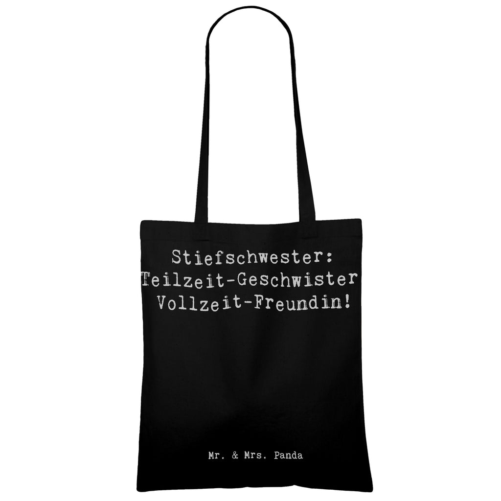 Tragetasche Spruch Stiefschwester Freundin Beuteltasche, Beutel, Einkaufstasche, Jutebeutel, Stoffbeutel, Tasche, Shopper, Umhängetasche, Strandtasche, Schultertasche, Stofftasche, Tragetasche, Badetasche, Jutetasche, Einkaufstüte, Laptoptasche, Familie, Vatertag, Muttertag, Bruder, Schwester, Mama, Papa, Oma, Opa