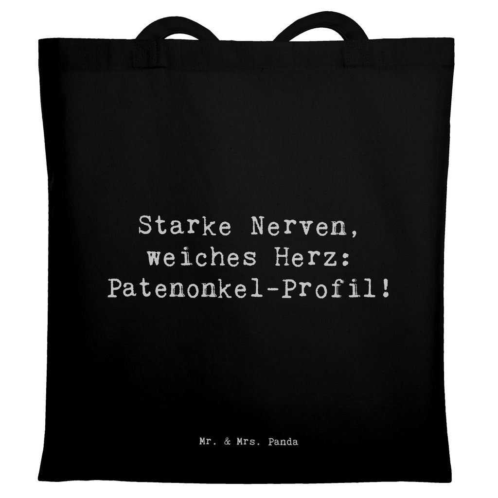 Tragetasche Spruch Starke Patenonkel Beuteltasche, Beutel, Einkaufstasche, Jutebeutel, Stoffbeutel, Tasche, Shopper, Umhängetasche, Strandtasche, Schultertasche, Stofftasche, Tragetasche, Badetasche, Jutetasche, Einkaufstüte, Laptoptasche, Familie, Vatertag, Muttertag, Bruder, Schwester, Mama, Papa, Oma, Opa