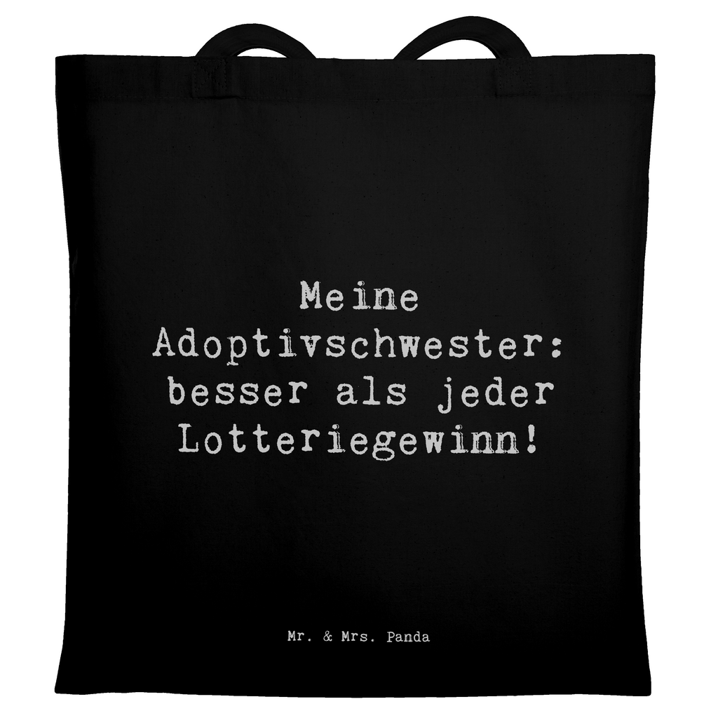 Tragetasche Spruch Adoptivschwester Wunder Beuteltasche, Beutel, Einkaufstasche, Jutebeutel, Stoffbeutel, Tasche, Shopper, Umhängetasche, Strandtasche, Schultertasche, Stofftasche, Tragetasche, Badetasche, Jutetasche, Einkaufstüte, Laptoptasche, Familie, Vatertag, Muttertag, Bruder, Schwester, Mama, Papa, Oma, Opa