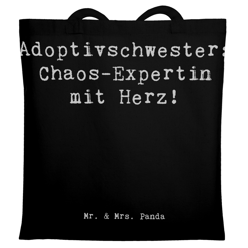 Tragetasche Spruch Adoptivschwester Chaos Beuteltasche, Beutel, Einkaufstasche, Jutebeutel, Stoffbeutel, Tasche, Shopper, Umhängetasche, Strandtasche, Schultertasche, Stofftasche, Tragetasche, Badetasche, Jutetasche, Einkaufstüte, Laptoptasche, Familie, Vatertag, Muttertag, Bruder, Schwester, Mama, Papa, Oma, Opa