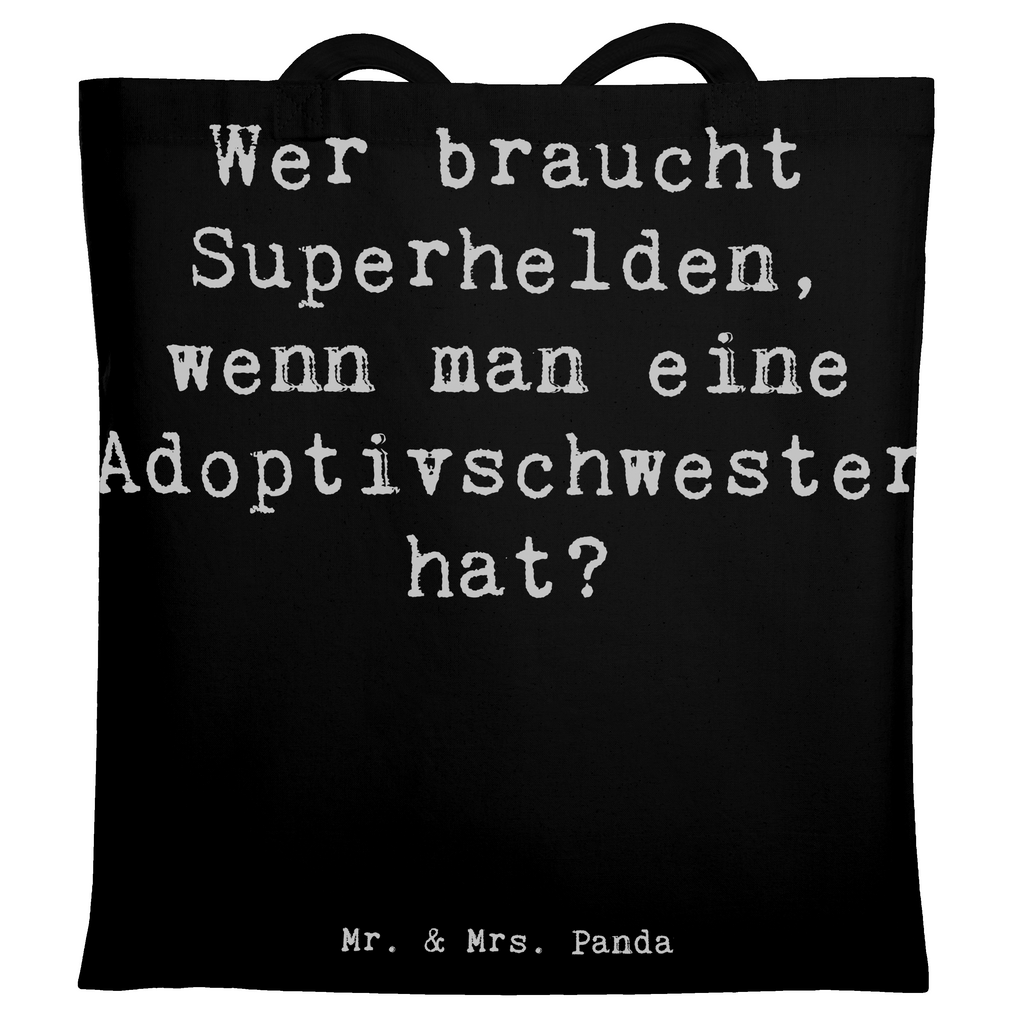 Tragetasche Spruch Adoptivschwester Heldin Beuteltasche, Beutel, Einkaufstasche, Jutebeutel, Stoffbeutel, Tasche, Shopper, Umhängetasche, Strandtasche, Schultertasche, Stofftasche, Tragetasche, Badetasche, Jutetasche, Einkaufstüte, Laptoptasche, Familie, Vatertag, Muttertag, Bruder, Schwester, Mama, Papa, Oma, Opa