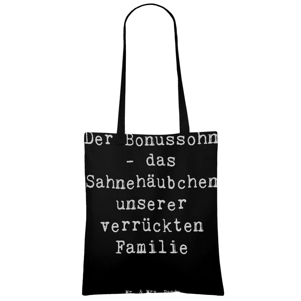 Tragetasche Spruch Der Bonussohn Beuteltasche, Beutel, Einkaufstasche, Jutebeutel, Stoffbeutel, Tasche, Shopper, Umhängetasche, Strandtasche, Schultertasche, Stofftasche, Tragetasche, Badetasche, Jutetasche, Einkaufstüte, Laptoptasche, Familie, Vatertag, Muttertag, Bruder, Schwester, Mama, Papa, Oma, Opa