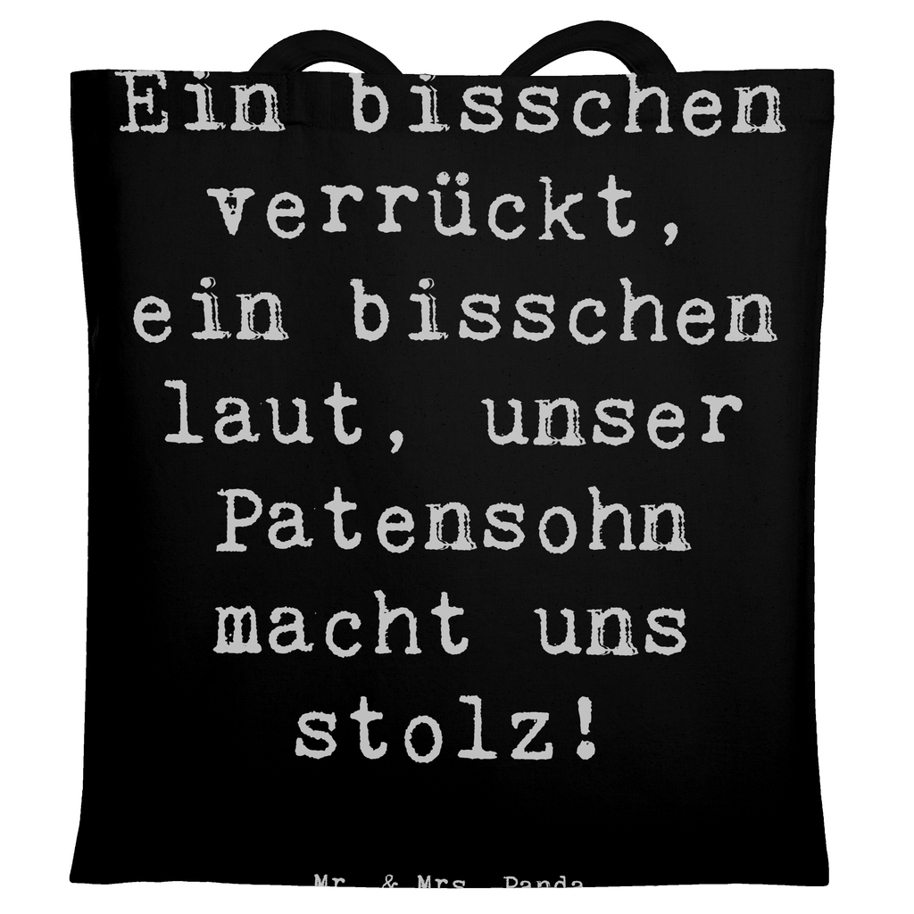 Tragetasche Spruch Stolzer Patensohn Beuteltasche, Beutel, Einkaufstasche, Jutebeutel, Stoffbeutel, Tasche, Shopper, Umhängetasche, Strandtasche, Schultertasche, Stofftasche, Tragetasche, Badetasche, Jutetasche, Einkaufstüte, Laptoptasche, Familie, Vatertag, Muttertag, Bruder, Schwester, Mama, Papa, Oma, Opa