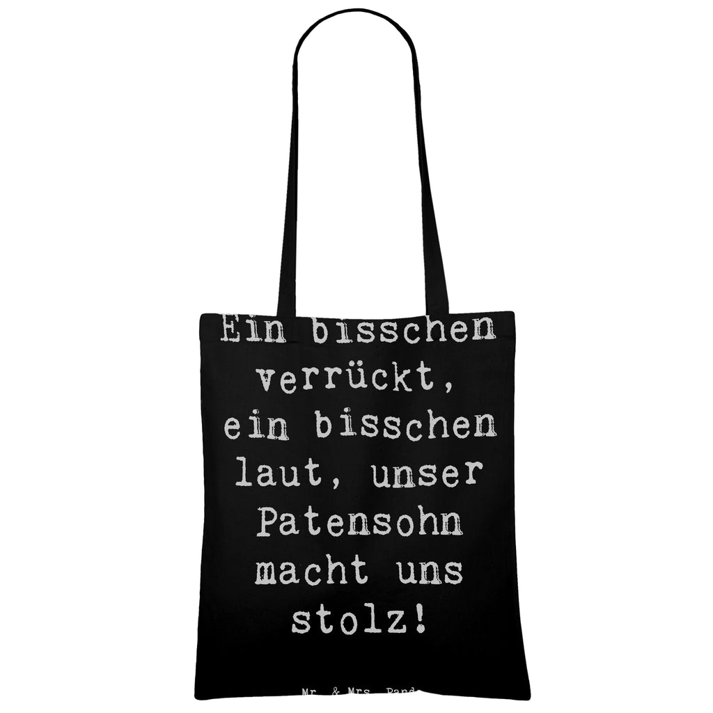 Tragetasche Spruch Stolzer Patensohn Beuteltasche, Beutel, Einkaufstasche, Jutebeutel, Stoffbeutel, Tasche, Shopper, Umhängetasche, Strandtasche, Schultertasche, Stofftasche, Tragetasche, Badetasche, Jutetasche, Einkaufstüte, Laptoptasche, Familie, Vatertag, Muttertag, Bruder, Schwester, Mama, Papa, Oma, Opa