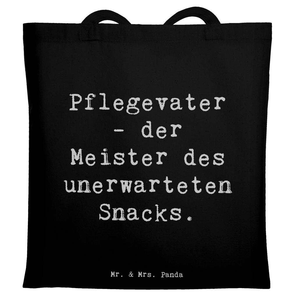 Tragetasche Snack Meister Pflegevater Beuteltasche, Beutel, Einkaufstasche, Jutebeutel, Stoffbeutel