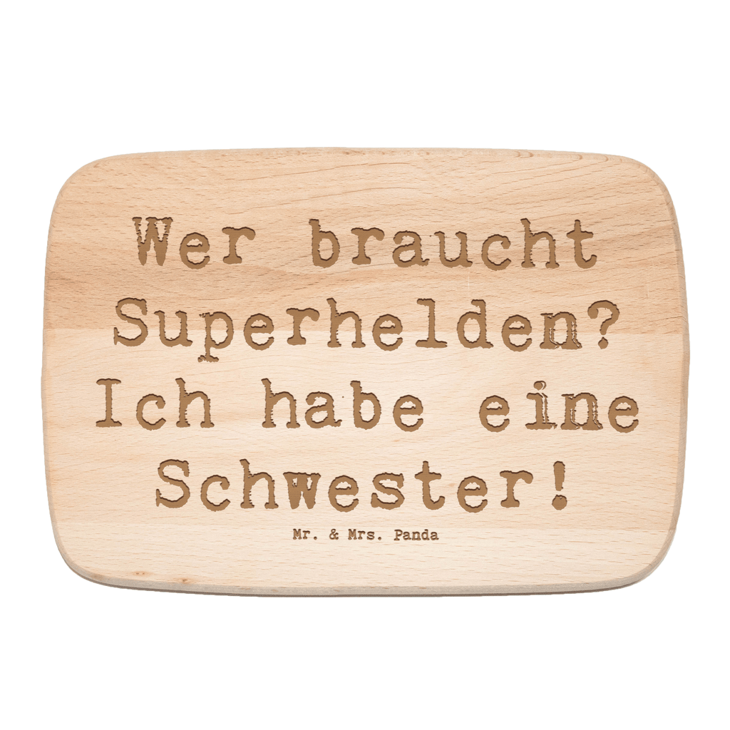 Frühstücksbrett Superhelden Schwester Frühstücksbrett, Holzbrett, Schneidebrett, Schneidebrett Holz, Frühstücksbrettchen, Küchenbrett, Familie, Vatertag, Muttertag, Bruder, Schwester, Mama, Papa, Oma, Opa