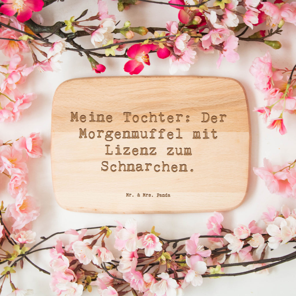 Frühstücksbrett Spruch Tochter Morgenmuffel Frühstücksbrett, Holzbrett, Schneidebrett, Schneidebrett Holz, Frühstücksbrettchen, Küchenbrett, Familie, Vatertag, Muttertag, Bruder, Schwester, Mama, Papa, Oma, Opa