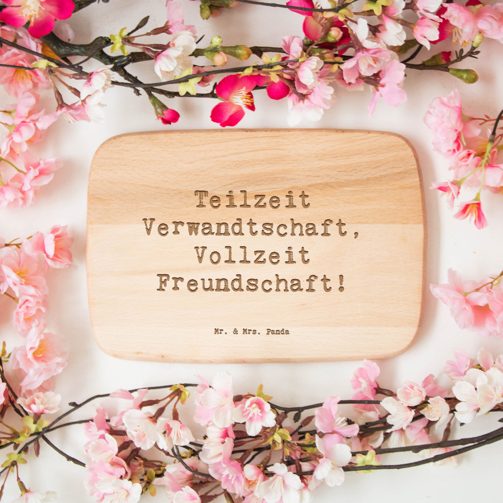 Frühstücksbrett Teilzeit Verwandtschaft, Vollzeit Freundschaft! Frühstücksbrett, Holzbrett, Schneidebrett, Schneidebrett Holz, Frühstücksbrettchen, Küchenbrett, Familie, Vatertag, Muttertag, Bruder, Schwester, Mama, Papa, Oma, Opa