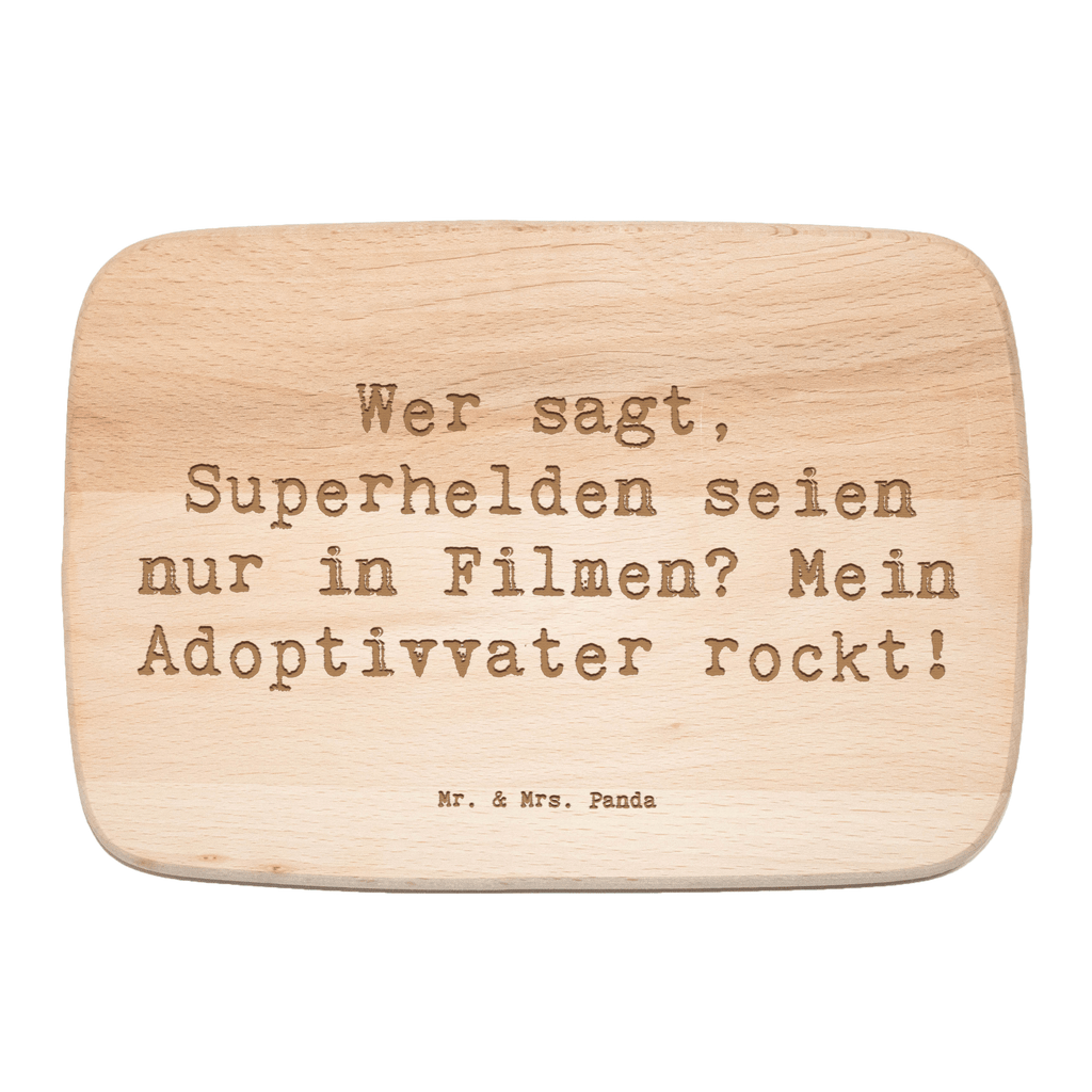 Frühstücksbrett Superheld Adoptivvater Frühstücksbrett, Holzbrett, Schneidebrett, Schneidebrett Holz, Frühstücksbrettchen, Küchenbrett, Familie, Vatertag, Muttertag, Bruder, Schwester, Mama, Papa, Oma, Opa