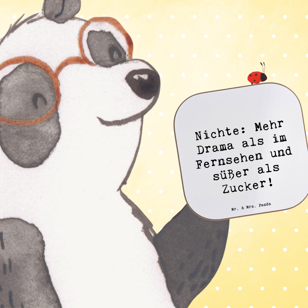 Untersetzer Nichte: Mehr Drama als im Fernsehen und süßer als Zucker! Untersetzer, Bierdeckel, Glasuntersetzer, Untersetzer Gläser, Getränkeuntersetzer, Untersetzer aus Holz, Untersetzer für Gläser, Korkuntersetzer, Untersetzer Holz, Holzuntersetzer, Tassen Untersetzer, Untersetzer Design, Familie, Vatertag, Muttertag, Bruder, Schwester, Mama, Papa, Oma, Opa