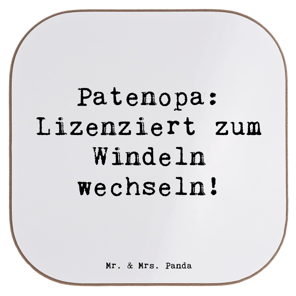 Untersetzer Patenopa Multitalent Bierdeckel, Glasuntersetzer, Untersetzer Gläser, Getränkeuntersetzer, Familie, Vatertag, Muttertag, Bruder, Schwester, Mama, Papa, Oma, Opa